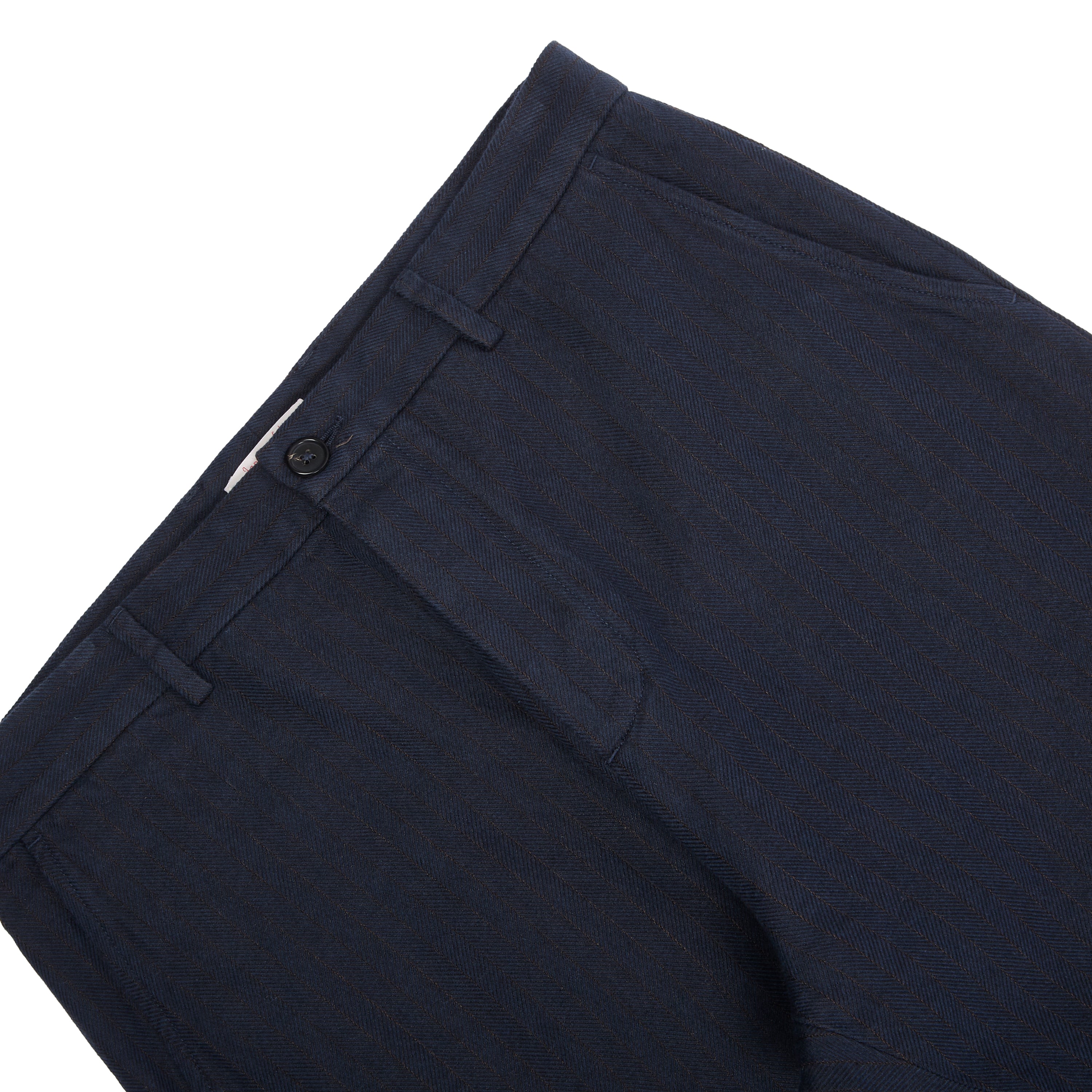 Alvise Trouser - Hemp Herringbone Navy