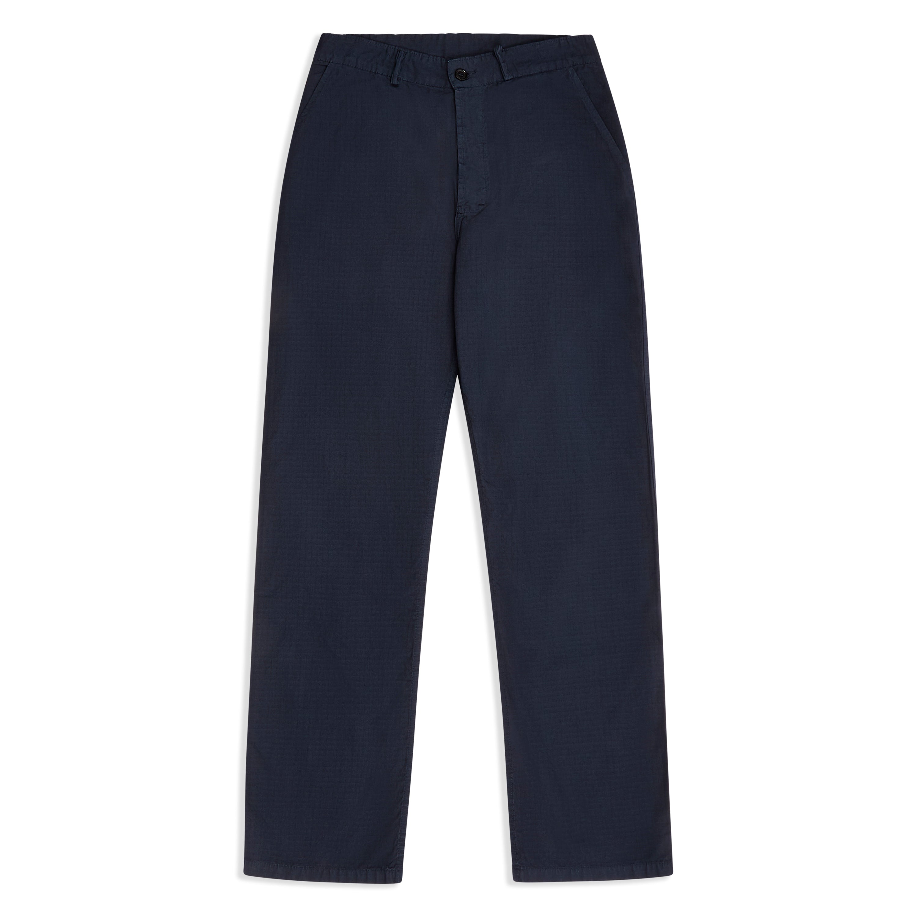 Organic Ripstop Wide Trousers - Navy