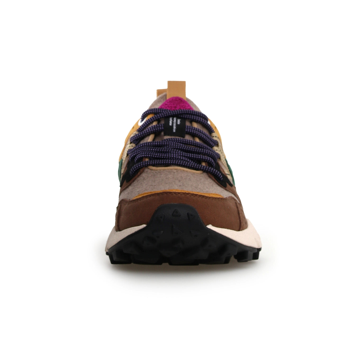 Yamano 3 Uni Kaiso Eco Suede/Eco Wool Trainer - Brown Multi