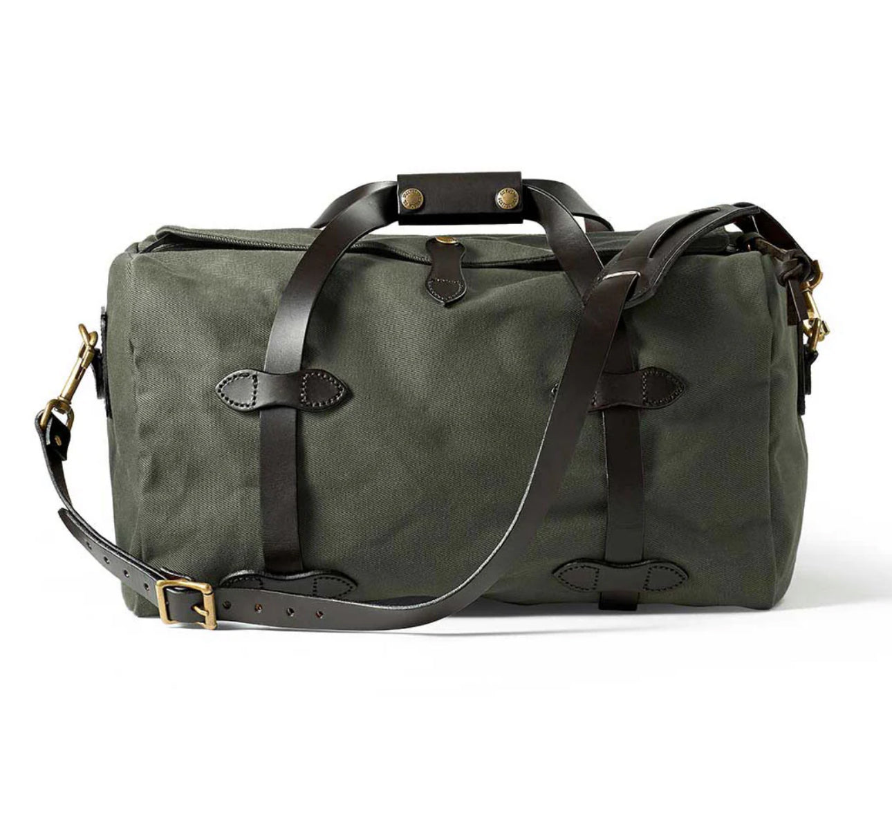Large Rugged Twill Duffle Bag - Otter Green
