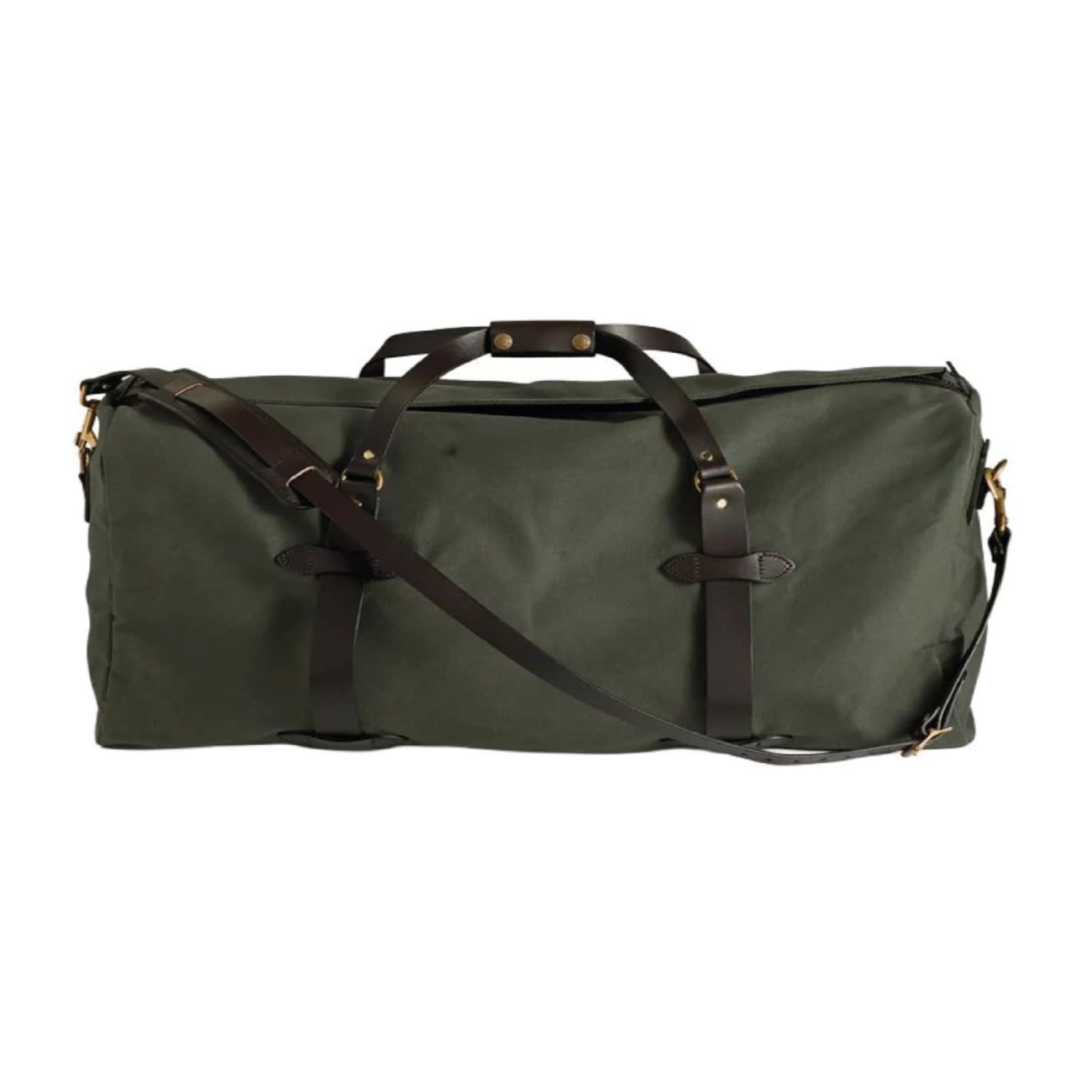 Large Rugged Twill Duffle Bag - Otter Green