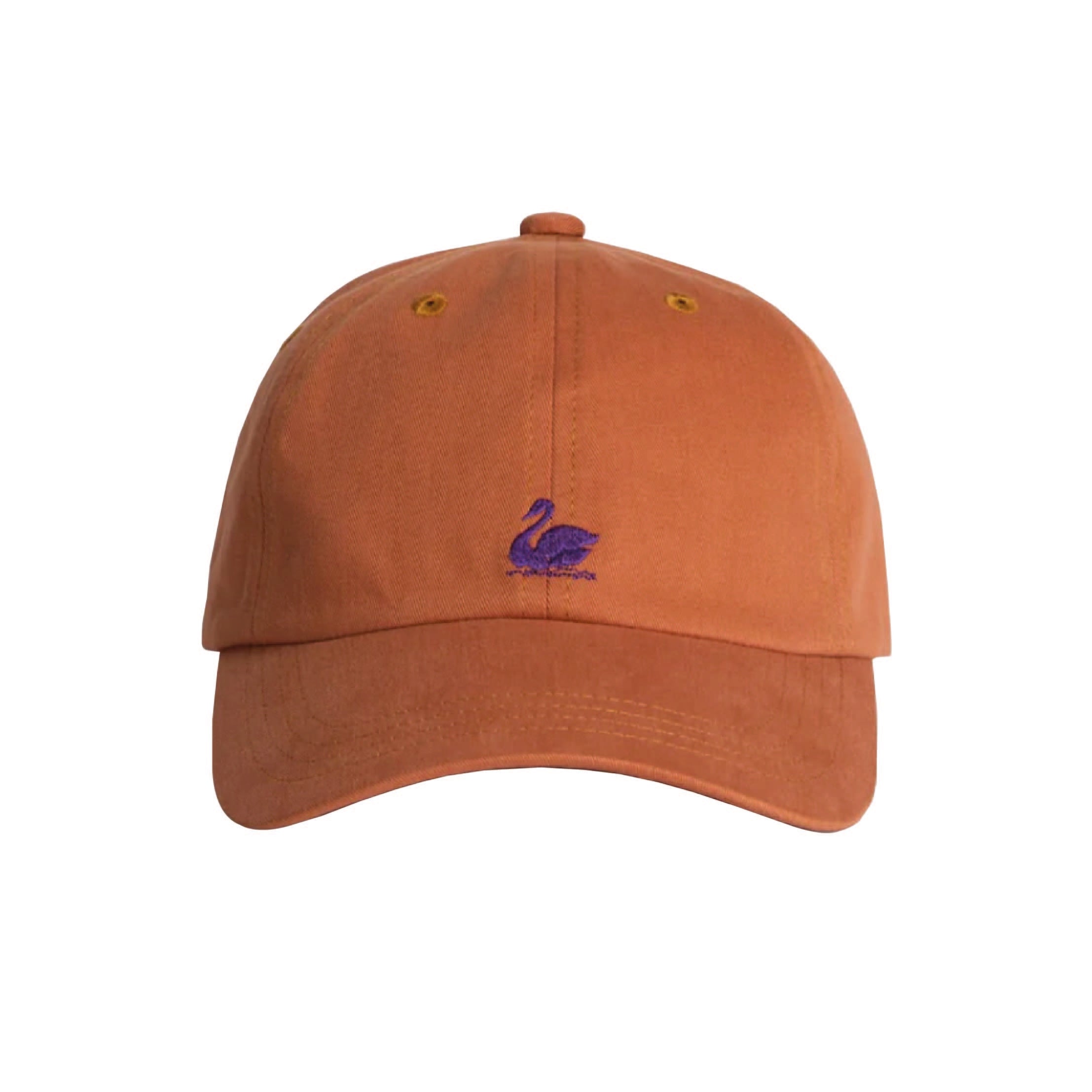 Swan Logo Cotton Twill Cap - Pumpkin