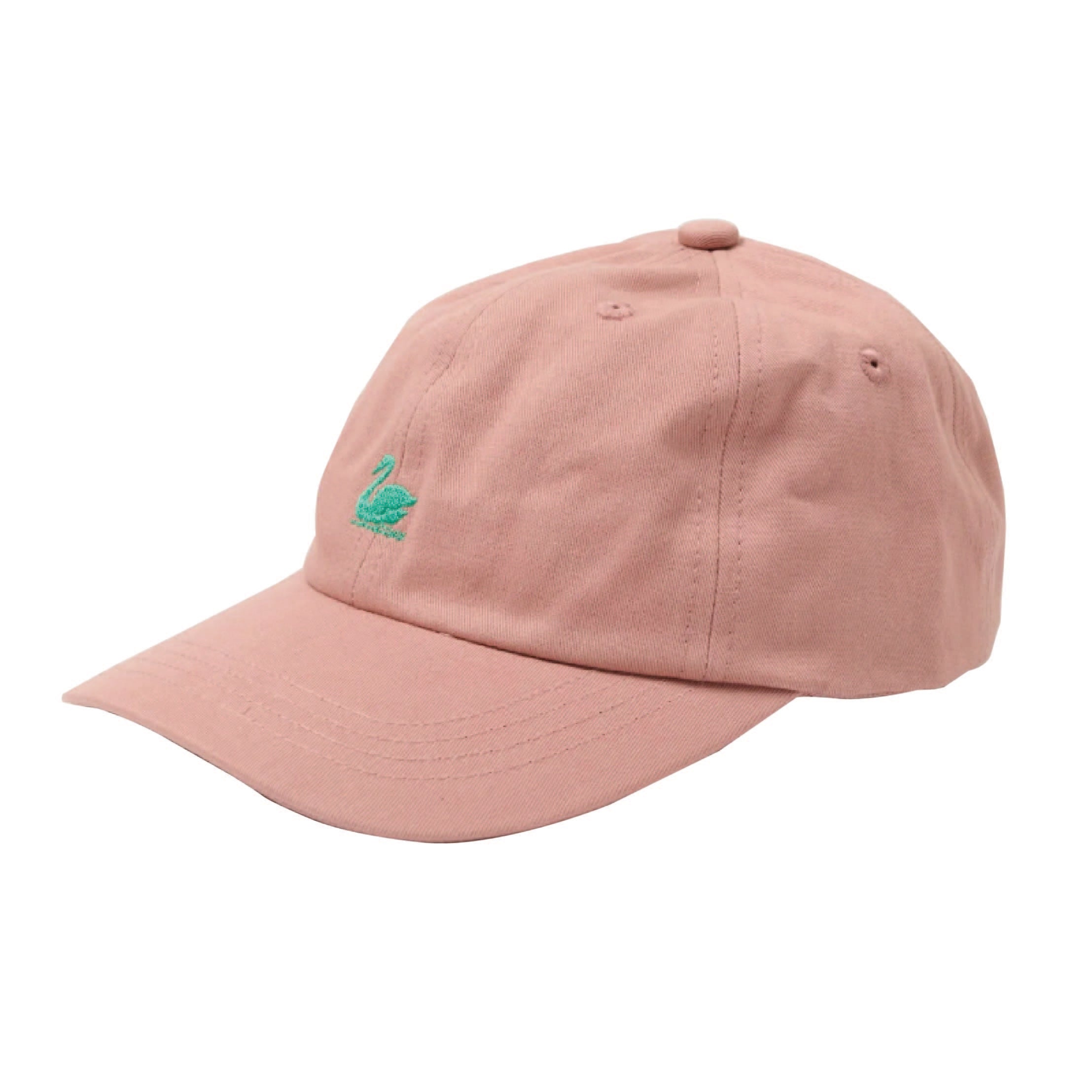 Swan Logo Cotton Twill Cap - Rosewood/Nature