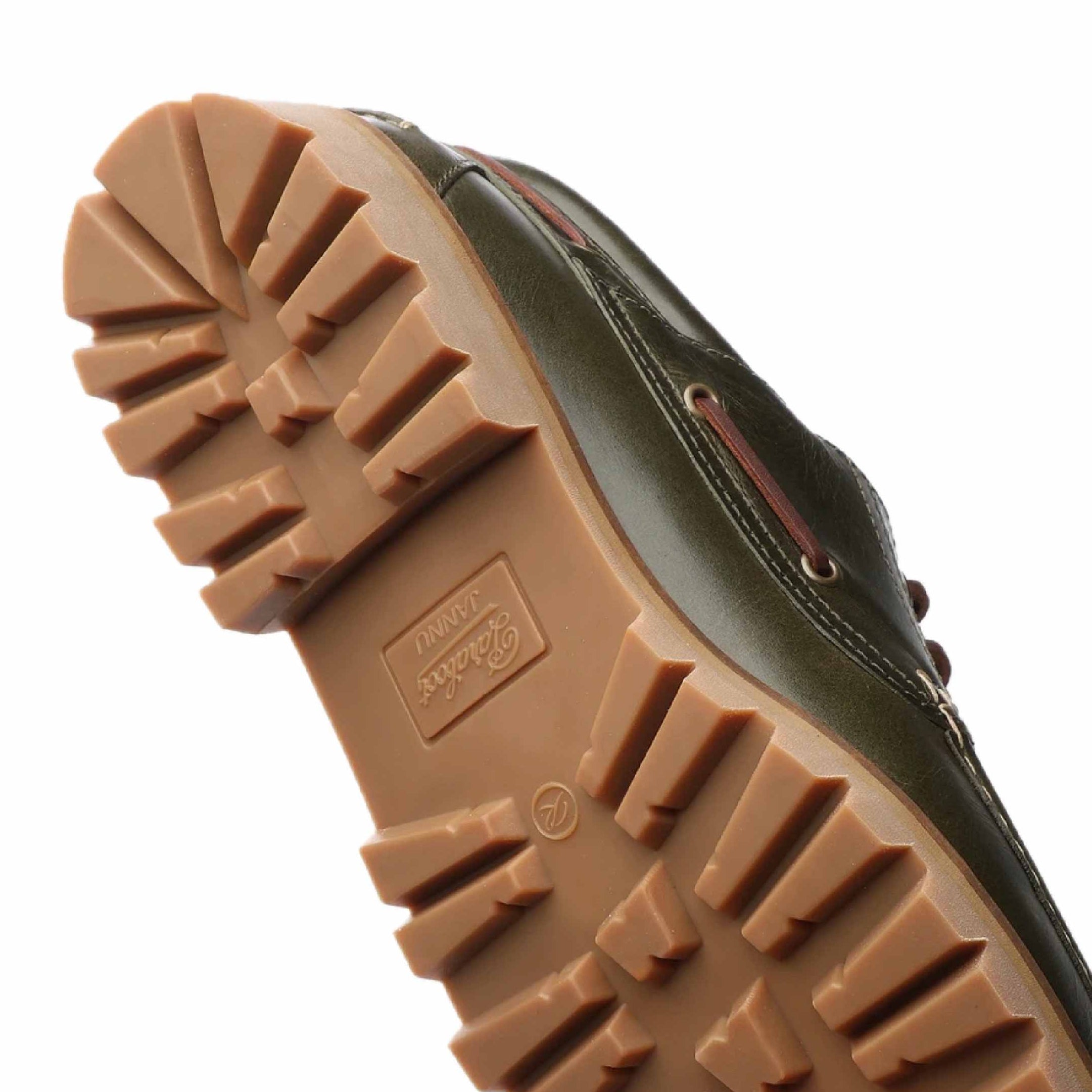 Natural rubber sole of Paraboot Briac - Lisse Vert.