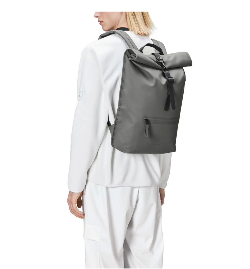 Rains Rolltop Rucksack - Dark Grey