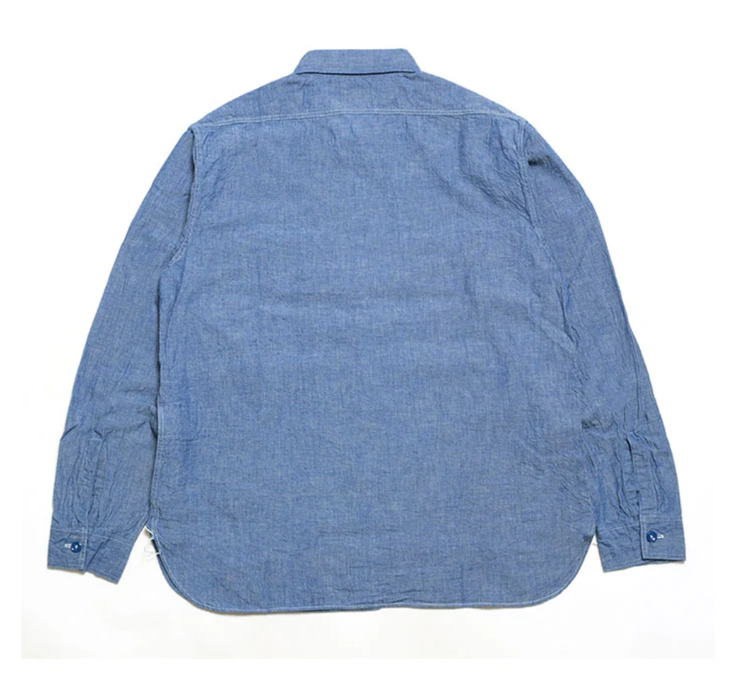 Chambray Shirt Long Sleeve - Blue