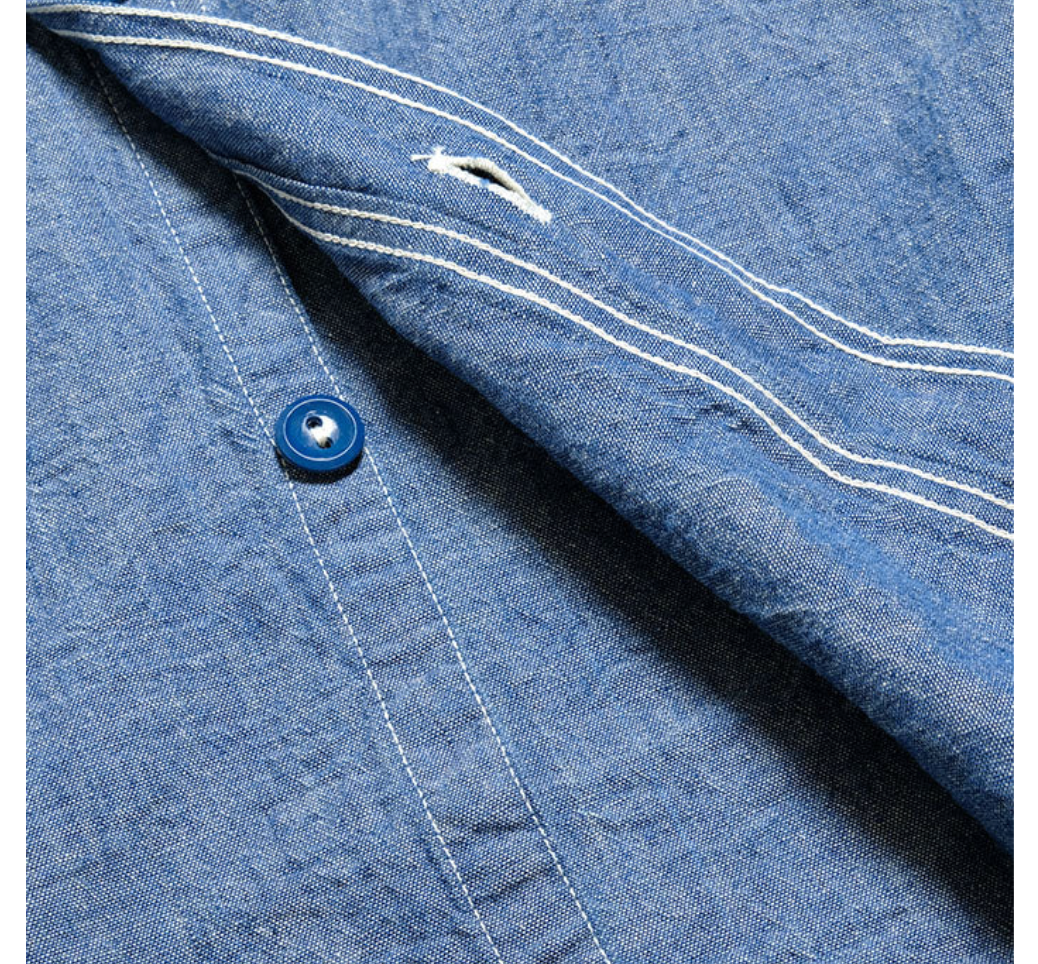 Chambray Shirt Long Sleeve - Blue
