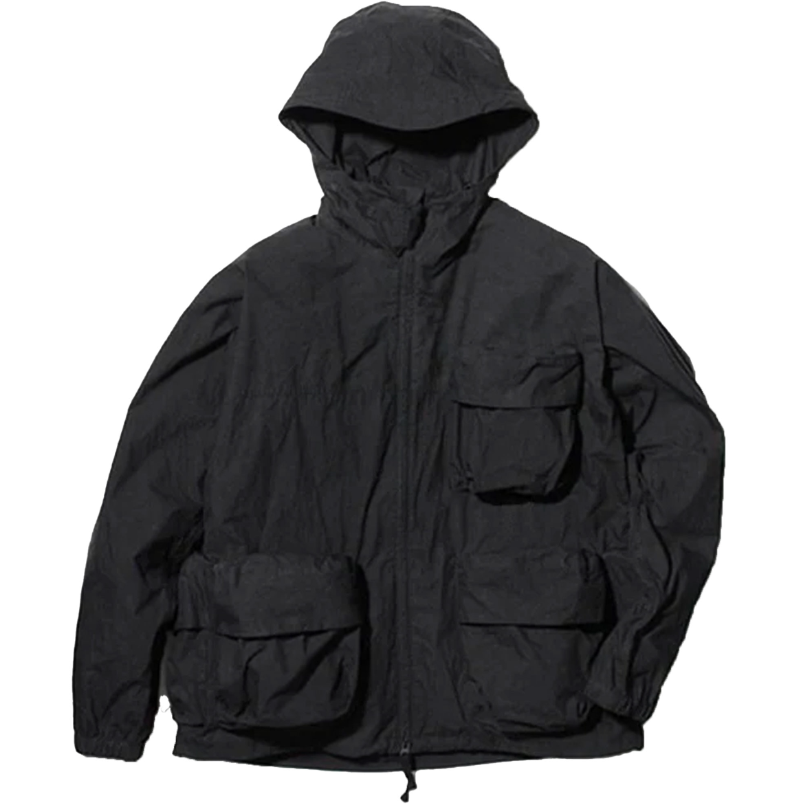 Snow Peak Indigo C/N Parka - Black in Black — view 1 of 5 | Burrows & Hare