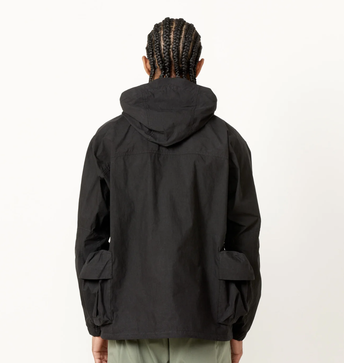 Snow Peak Indigo C/N Parka - Black in Black — view 4 of 5 | Burrows & Hare