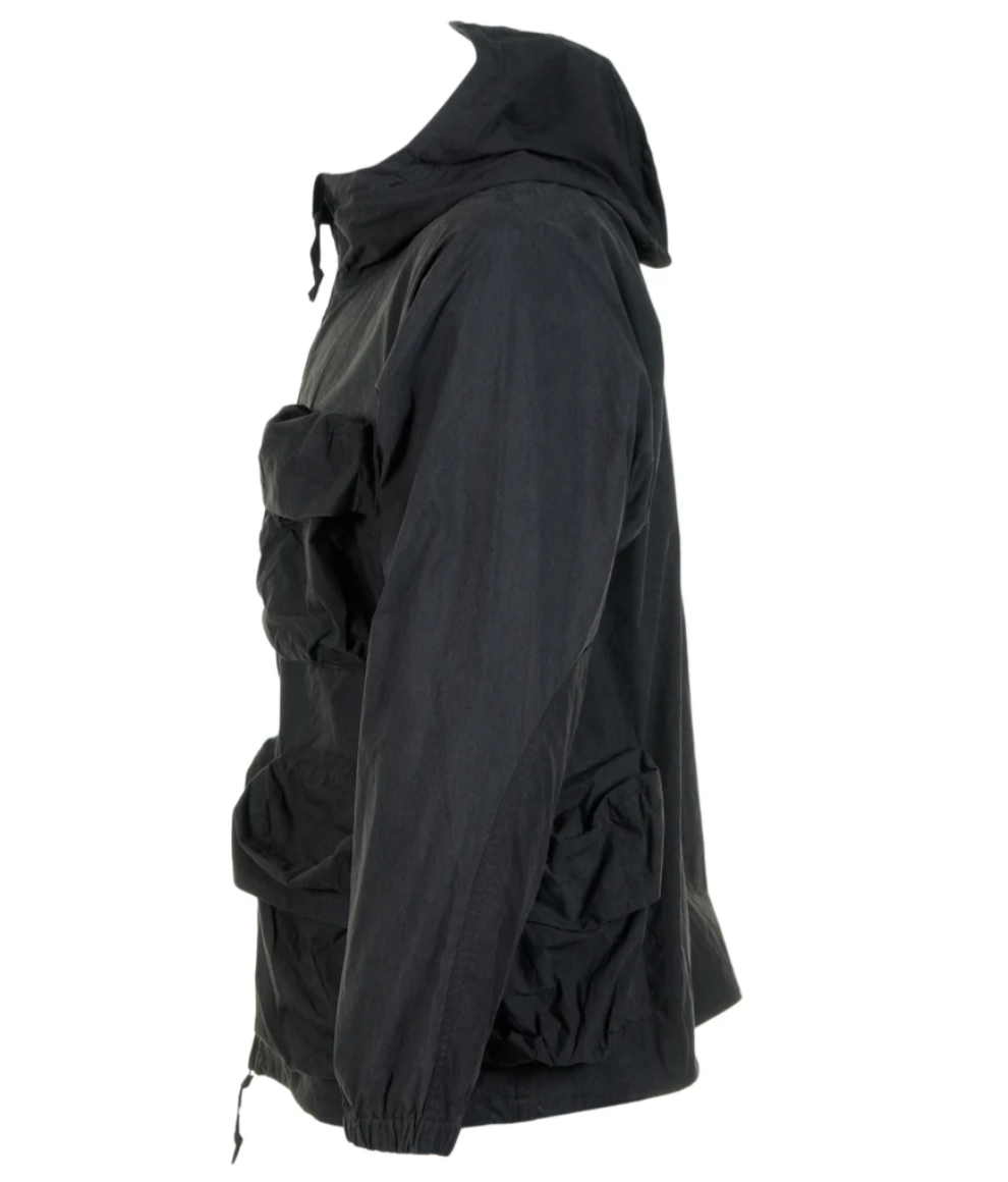Snow Peak Indigo C/N Parka - Black in Black — view 3 of 5 | Burrows & Hare