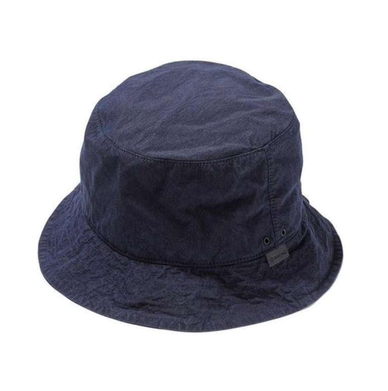 Snow Peak Indigo C/N Bucket Hat - Indigo in Indigo — view 1 of 4 | Burrows & Hare