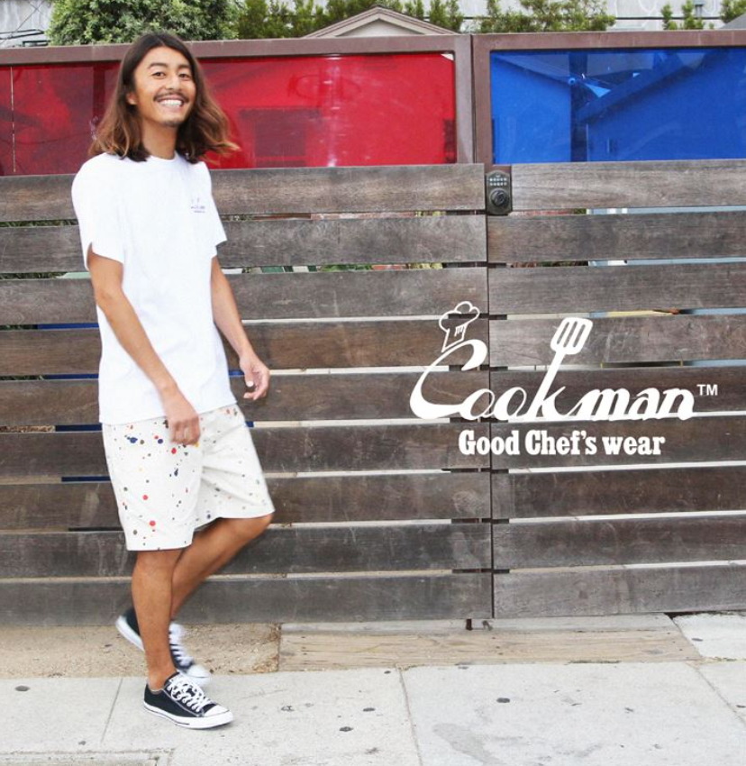 Chef Shorts Sauce Splash - Beige