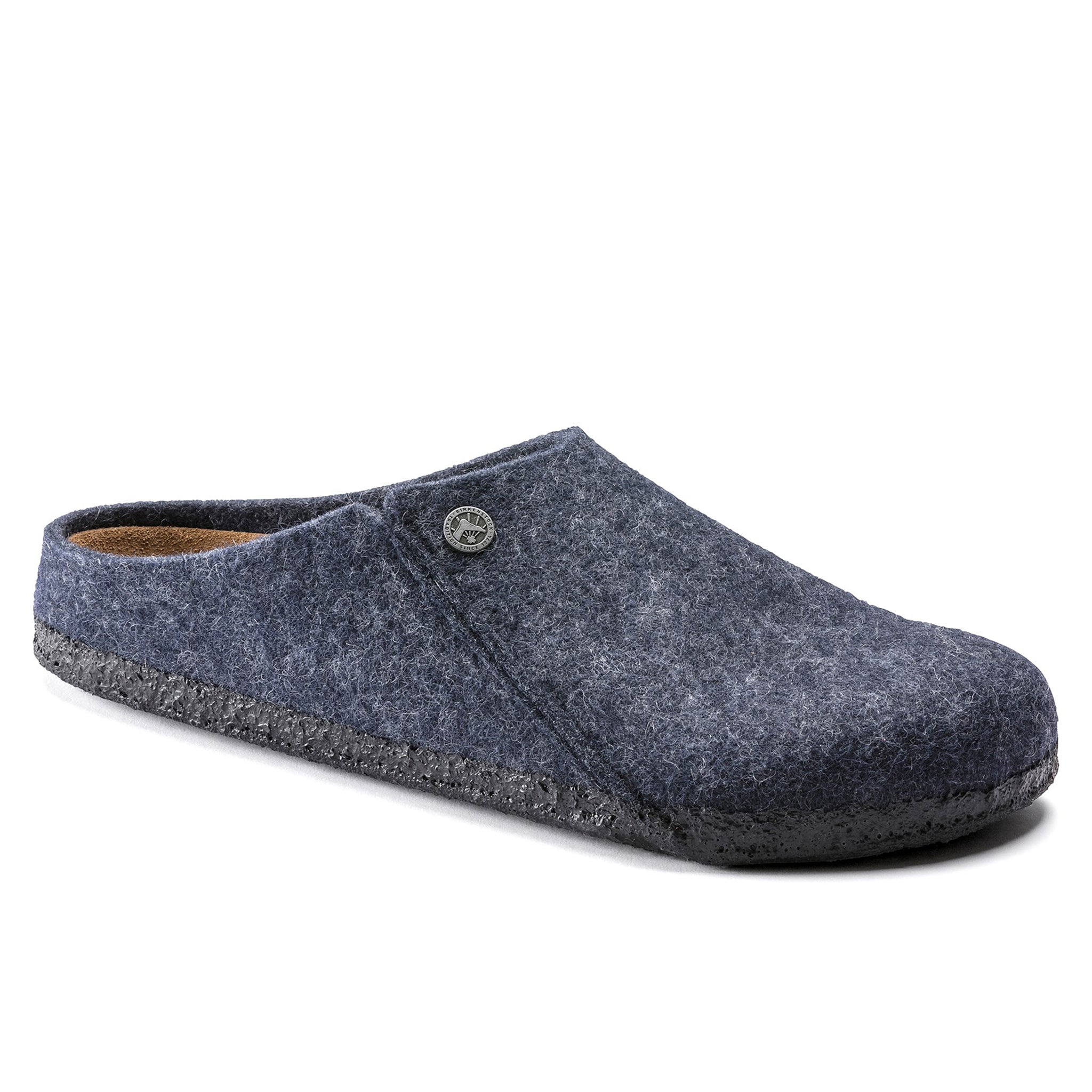 Zermatt Wool Felt Clogs - Dark Blue