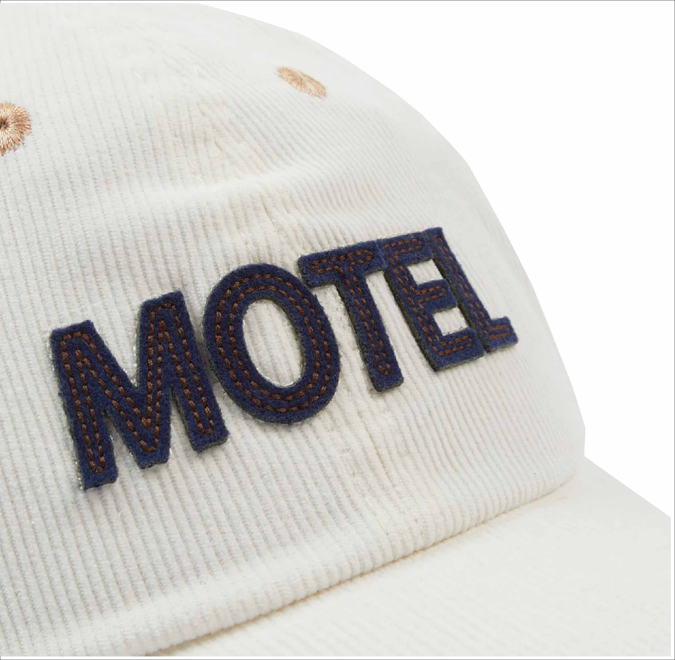 Ecru Motel Cotton Corduroy Baseball Cap