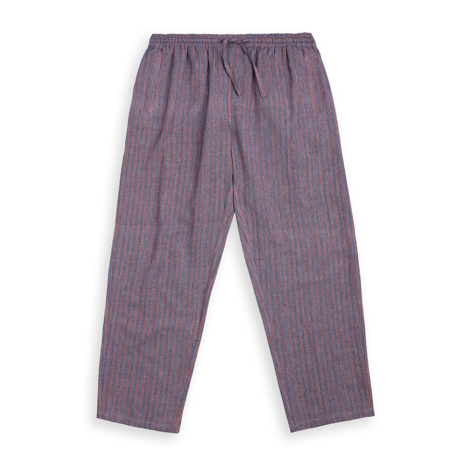 Lisboa Handwoven Trouser  - Stripe Red