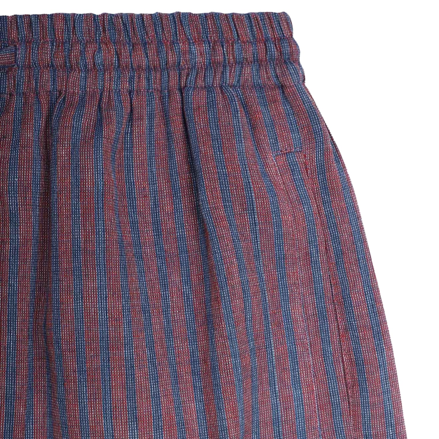 Lisboa Handwoven Trouser  - Stripe Red