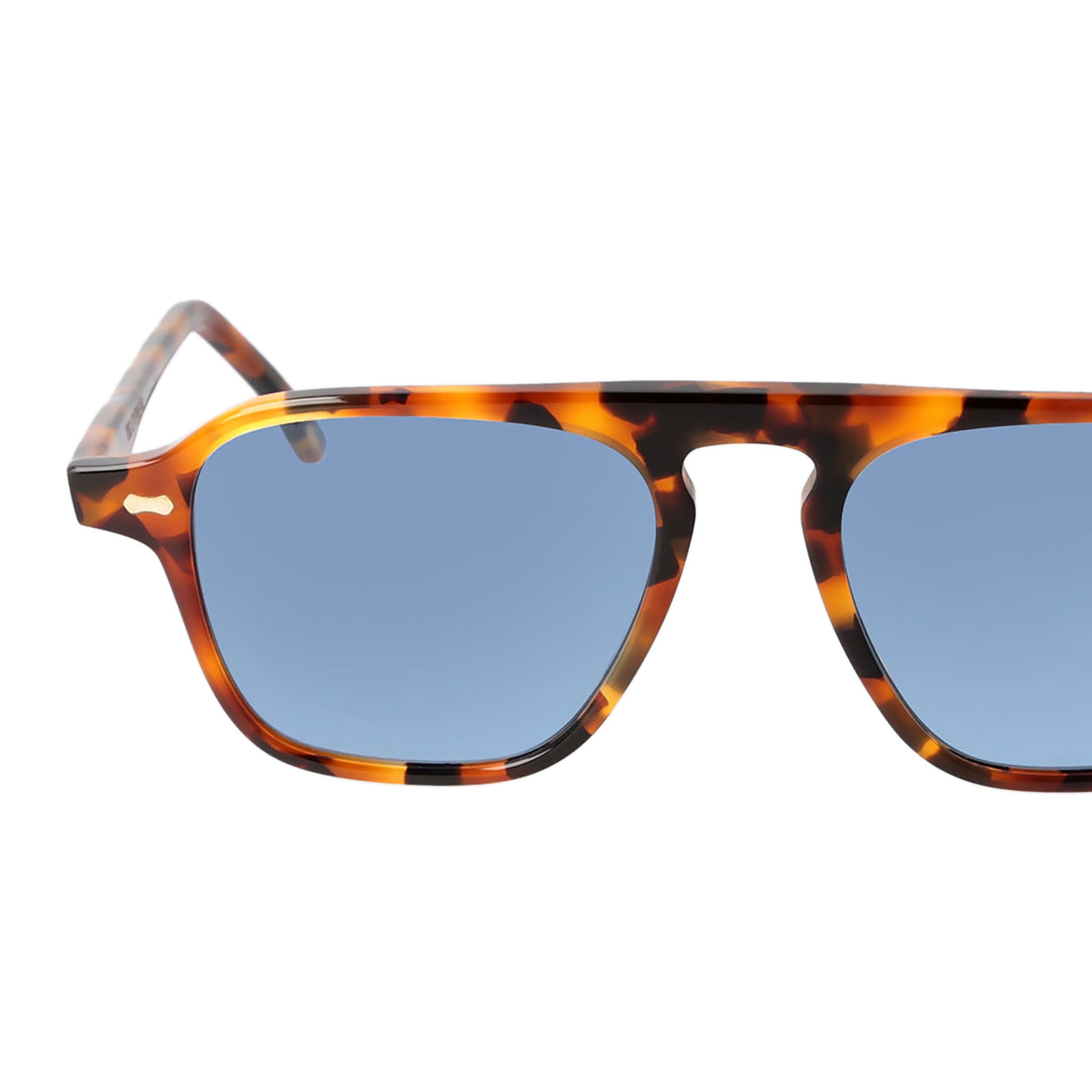 TBD Eyewear Panama Sunglasses - Amber Tortoise/Blue