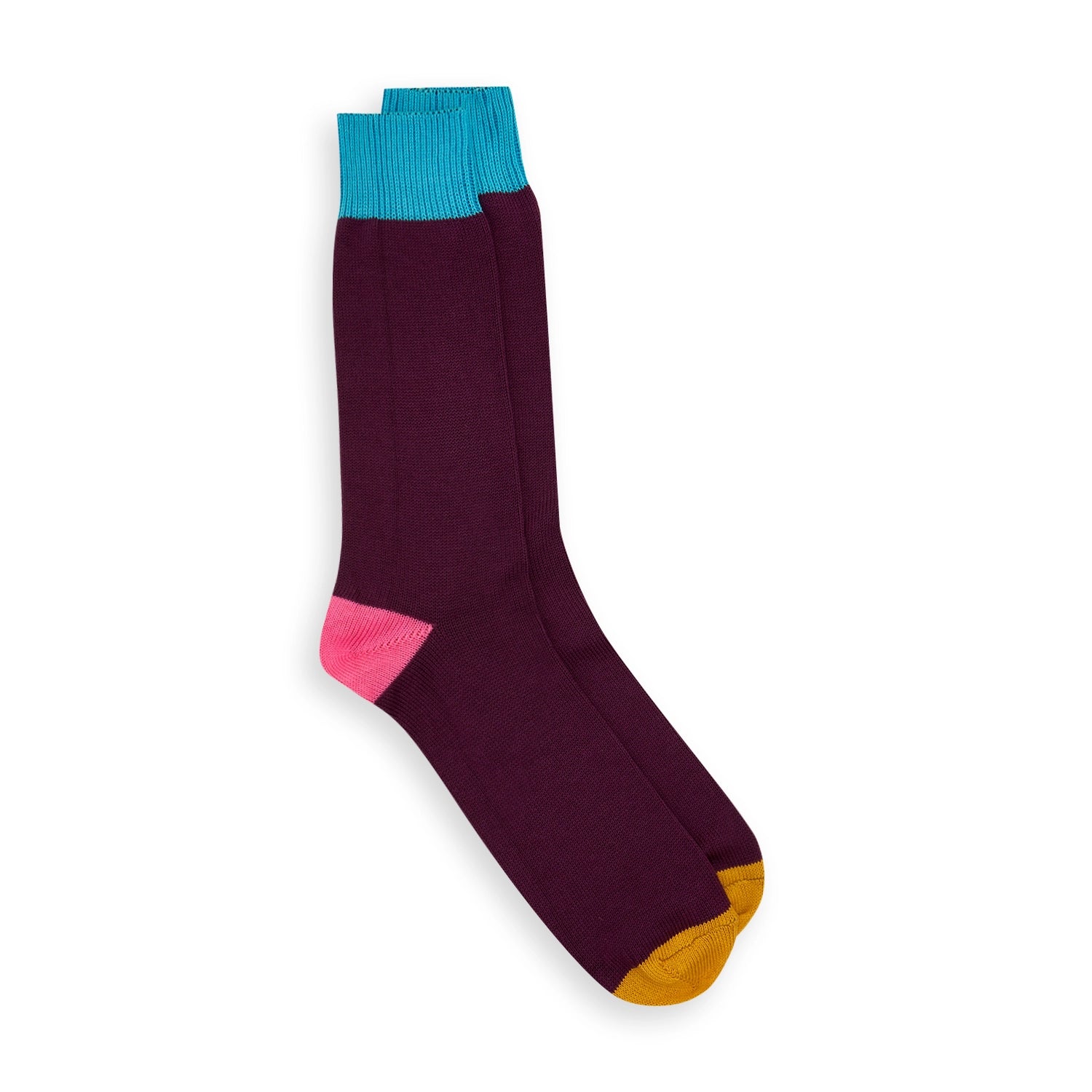 Burrows & Hare Fourway Socks - Grape