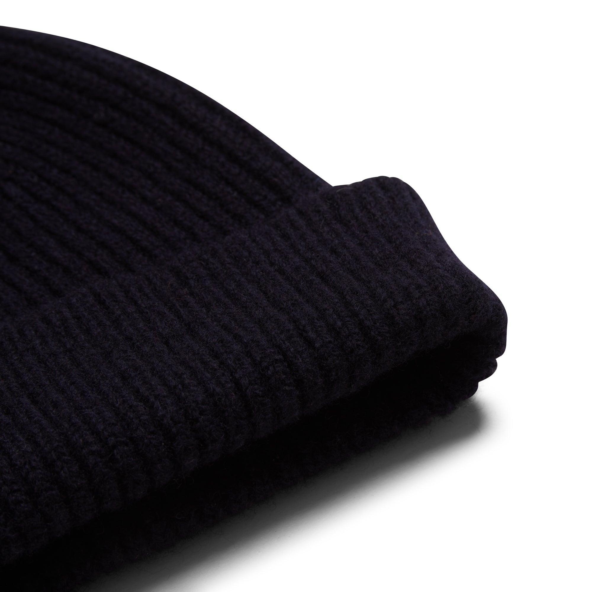 Wool Beanie Hat Navy