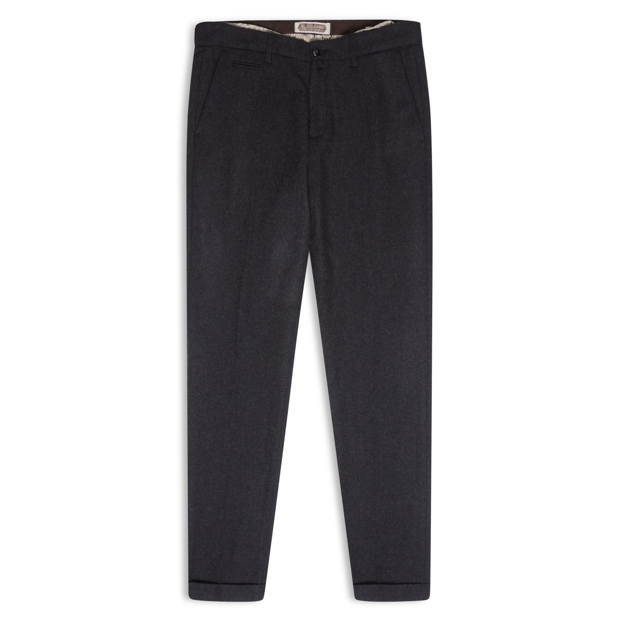 Burrows & Hare Woollen Trouser - Charcoal - Burrows and Hare