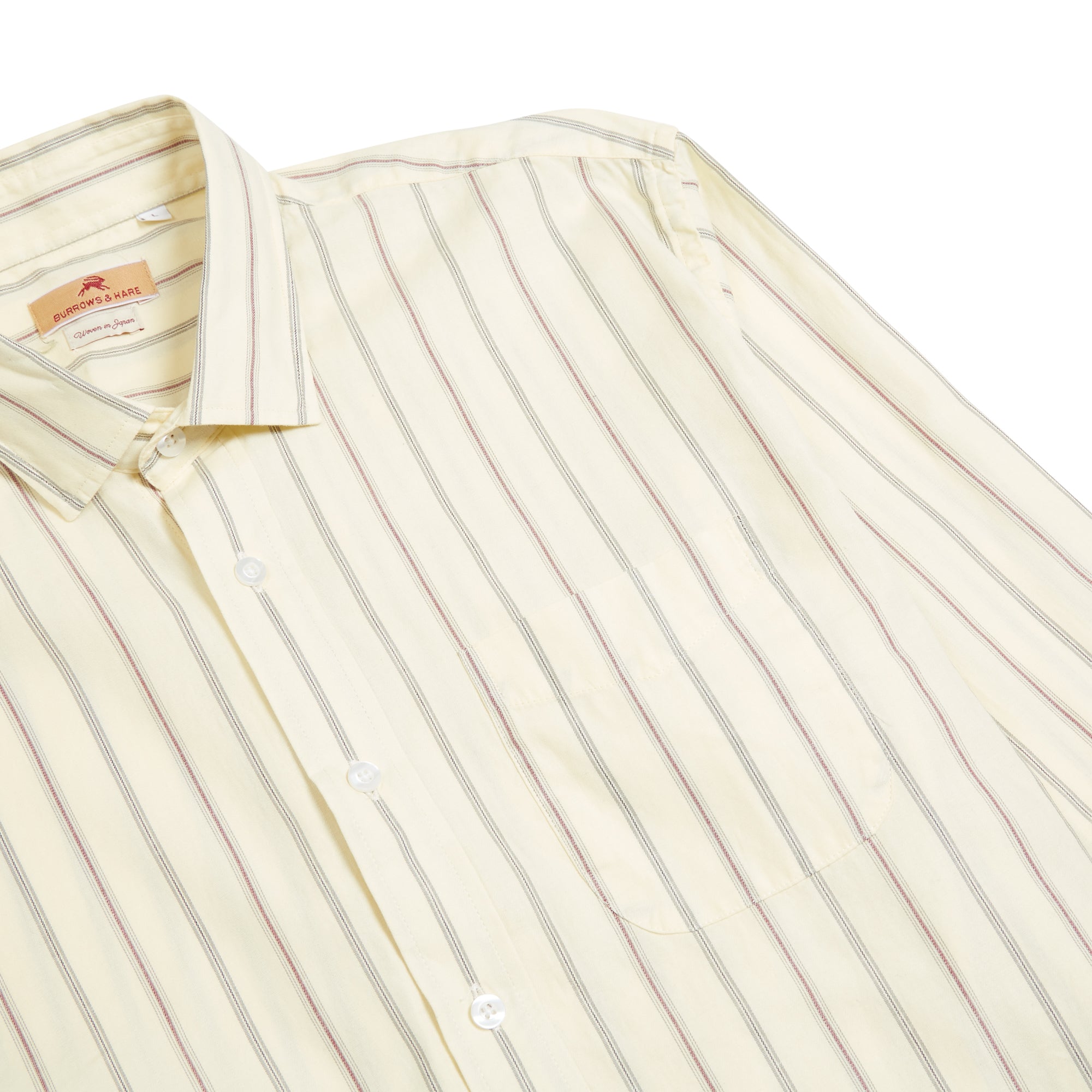 Burrows & Hare Stripe Shirt - Yellow - Burrows and Hare