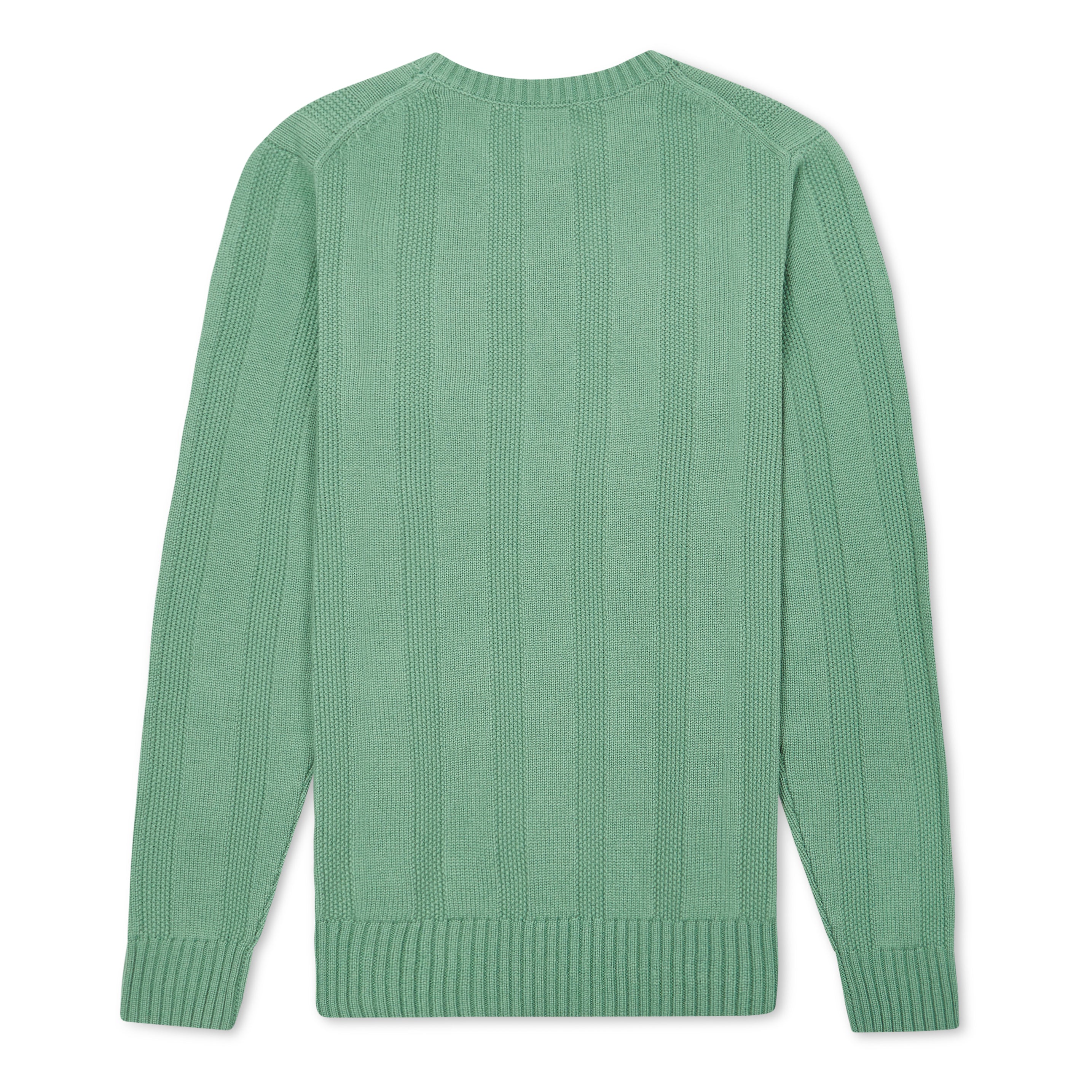 Burrows & Hare Seed Stitch Jumper - Green - Burrows and Hare