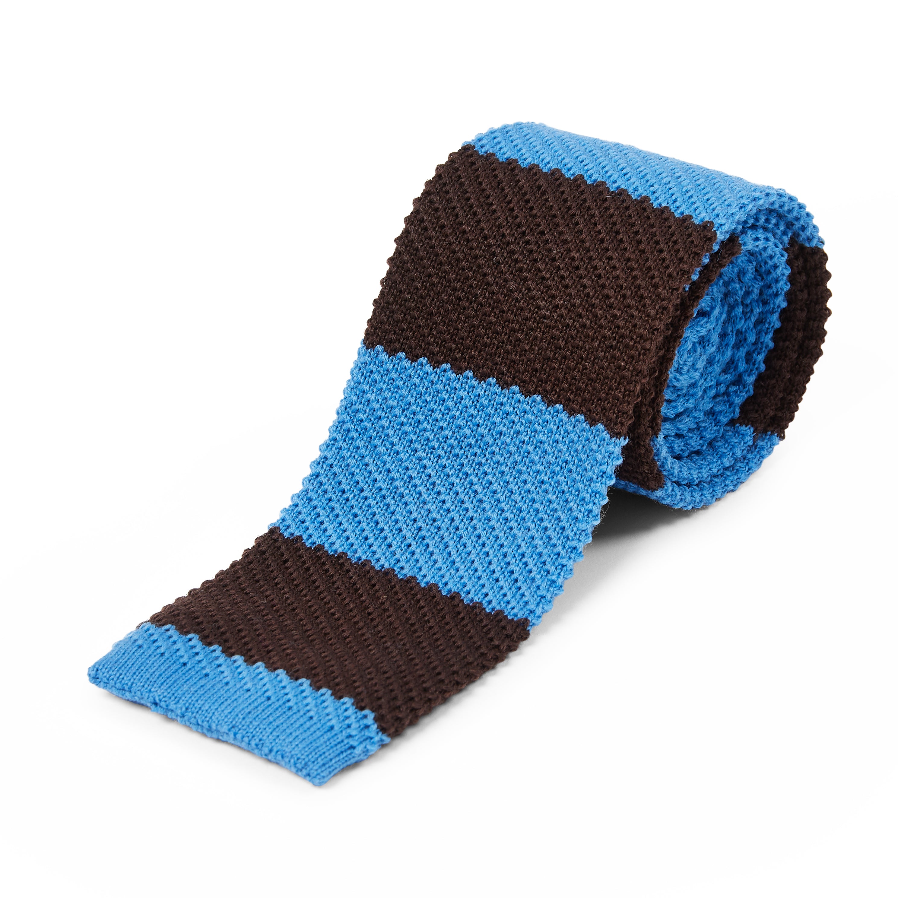  Tie Blue & Brown