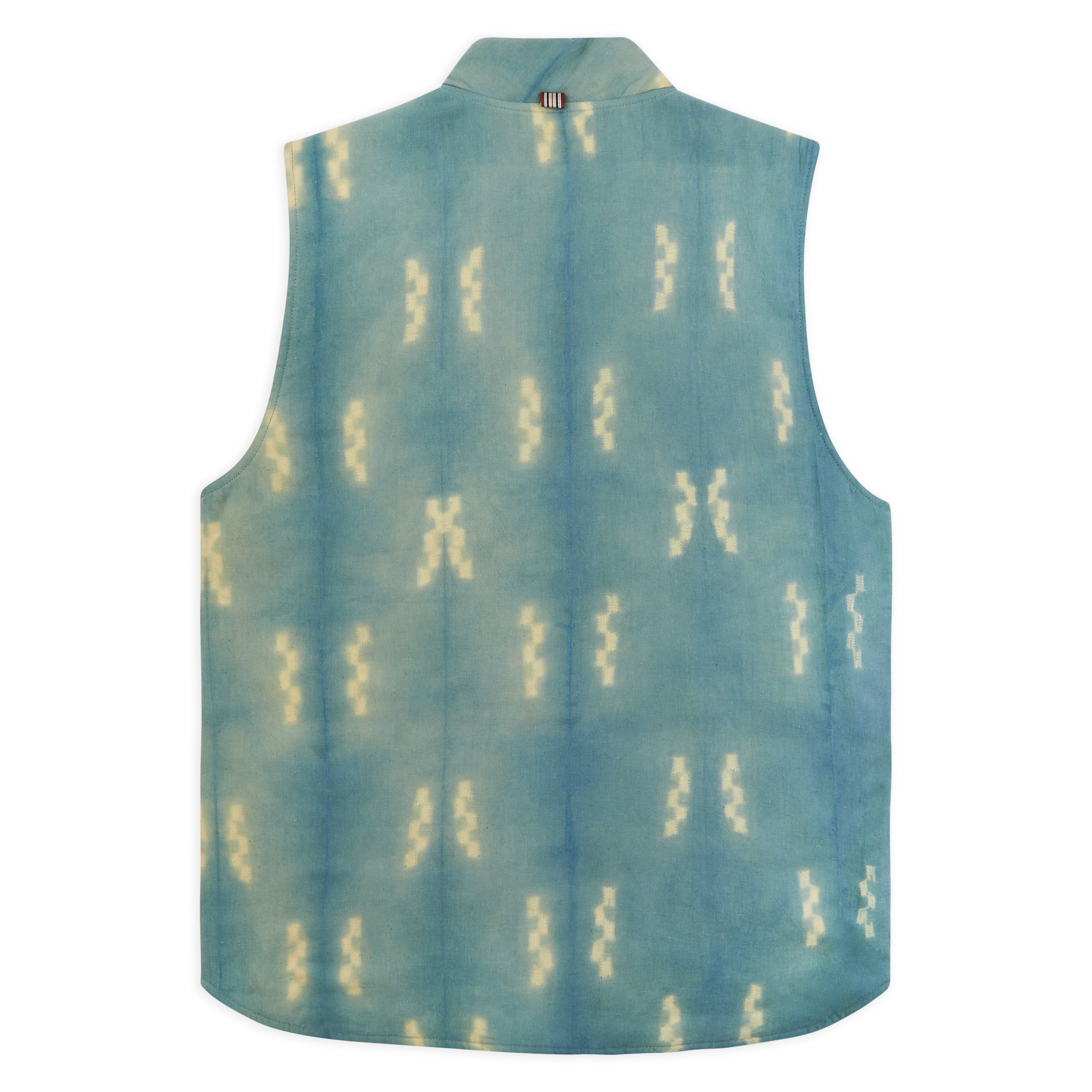 Kardo Leo Vest - Shibori Green - Burrows and Hare