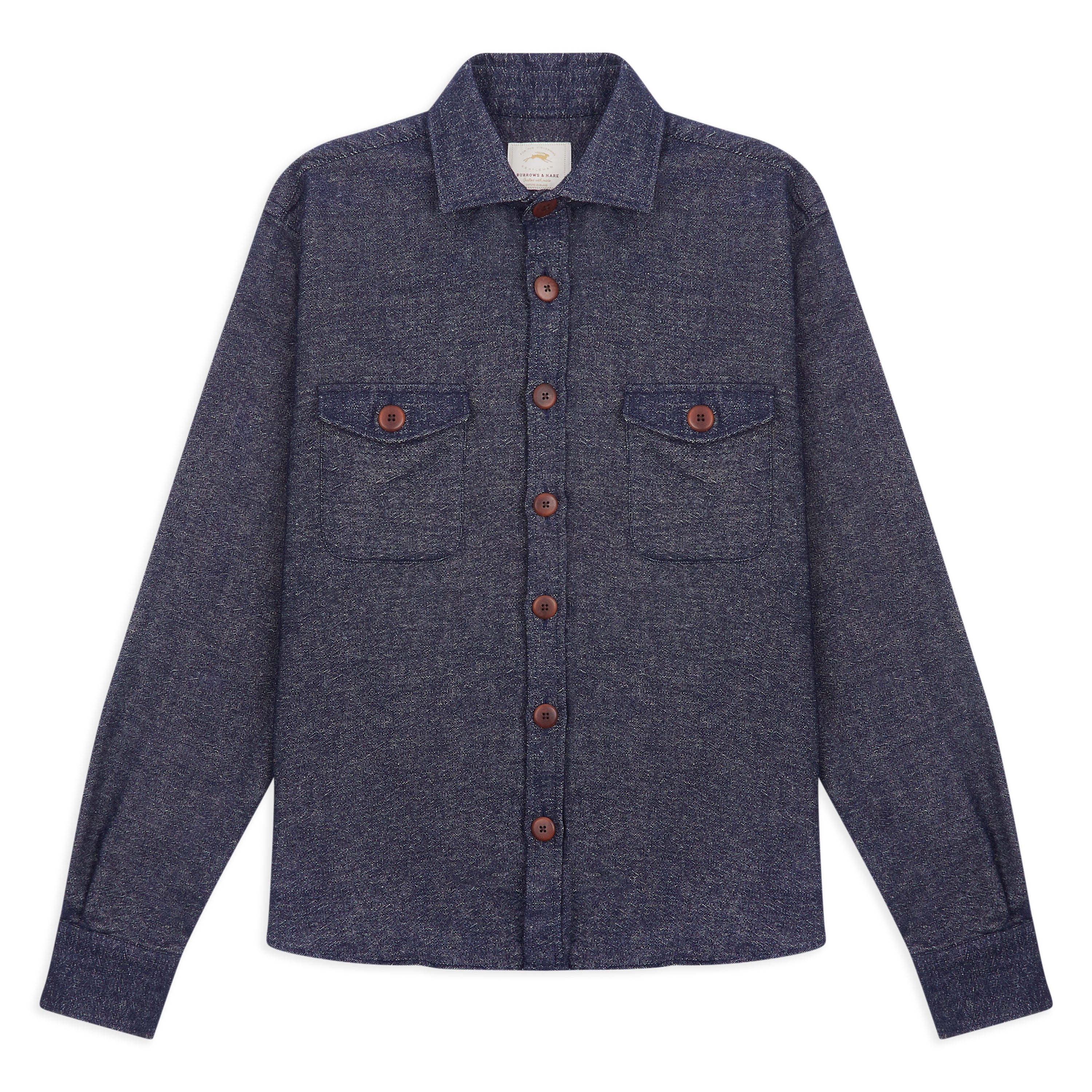 Burrows & Hare Over Shirt - Navy