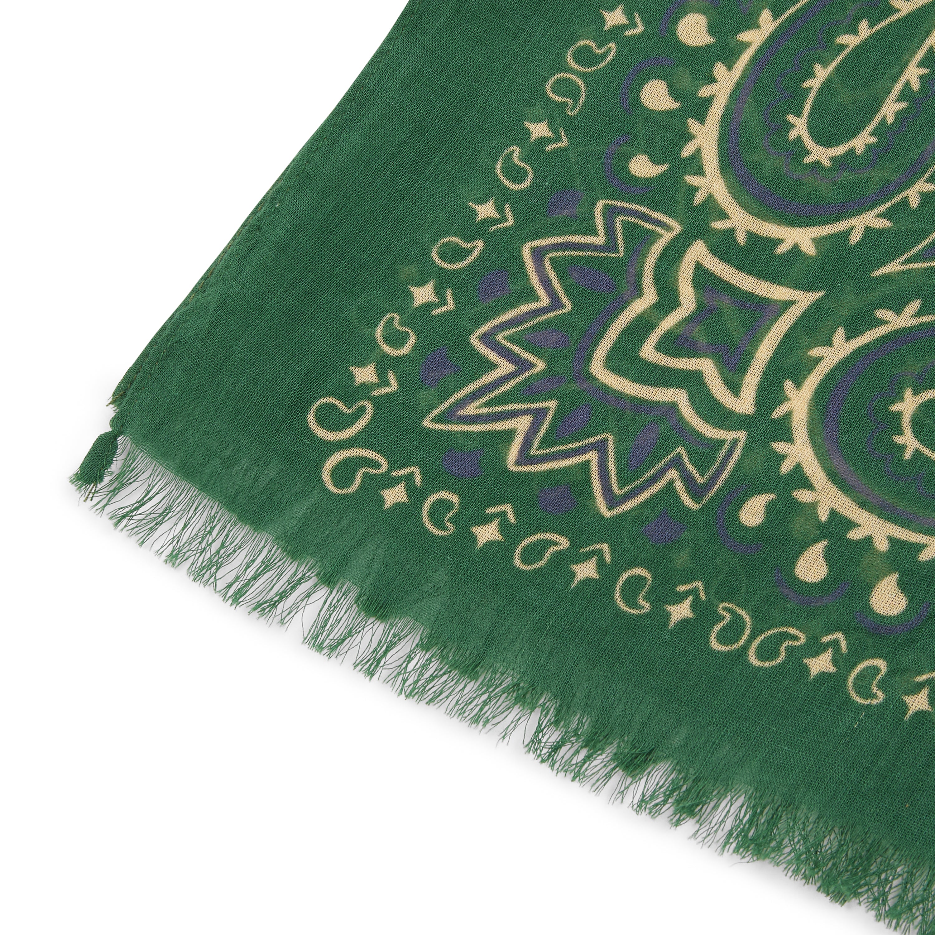 Hartford Cotton Bandana Scarf - Green