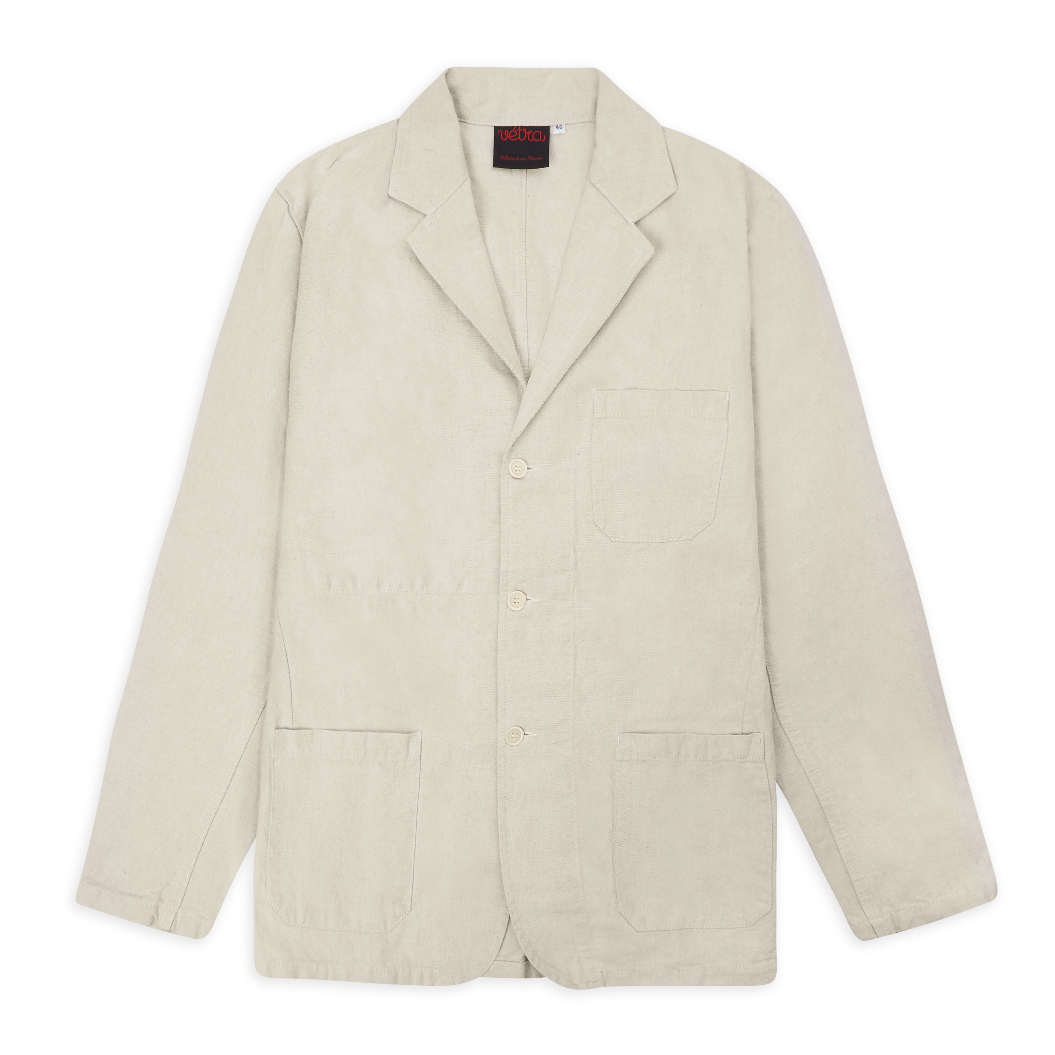 Mens  Blazer - Ecru Hopsack