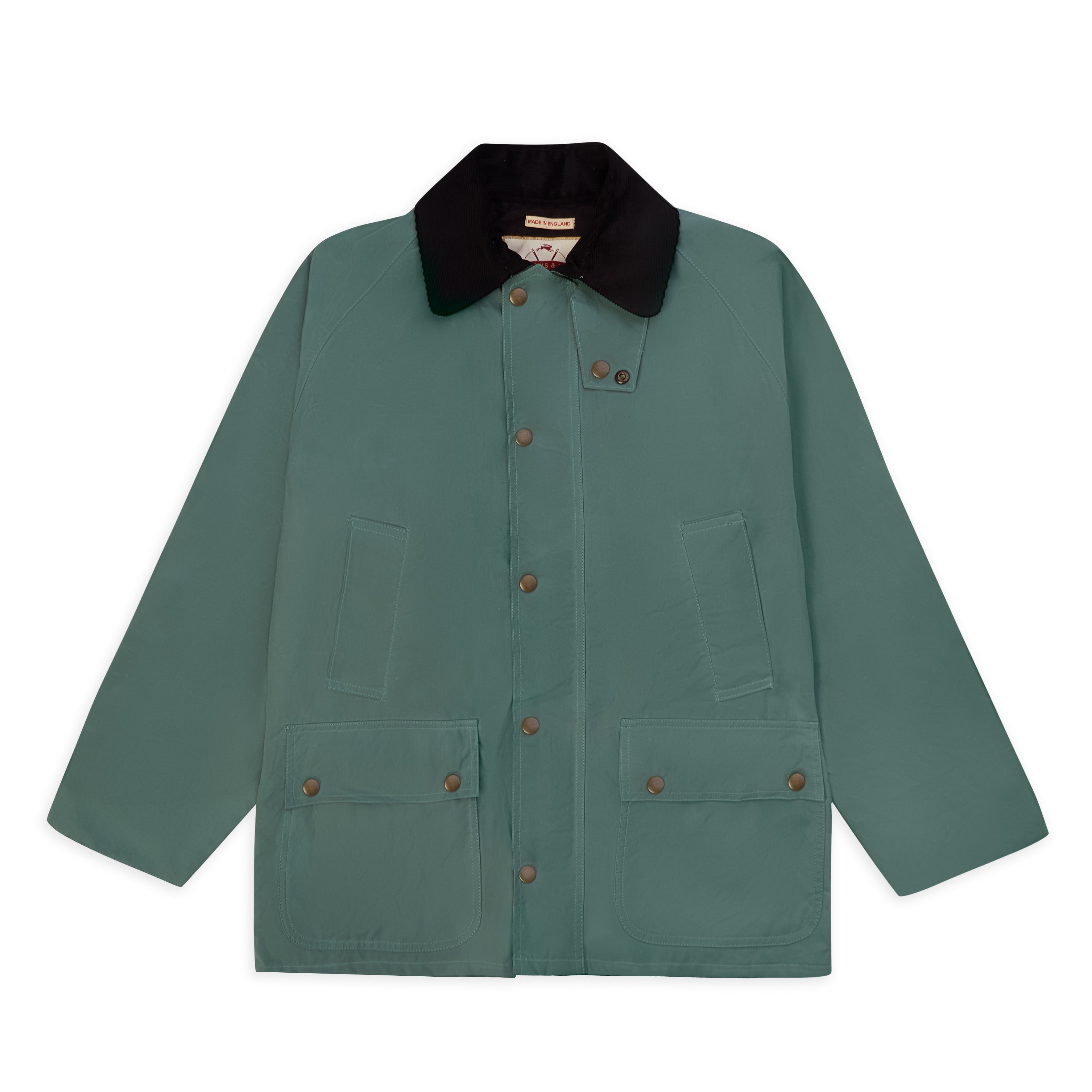 Burrows & Hare Trinity Wax Jacket - Duck Egg - Burrows and Hare