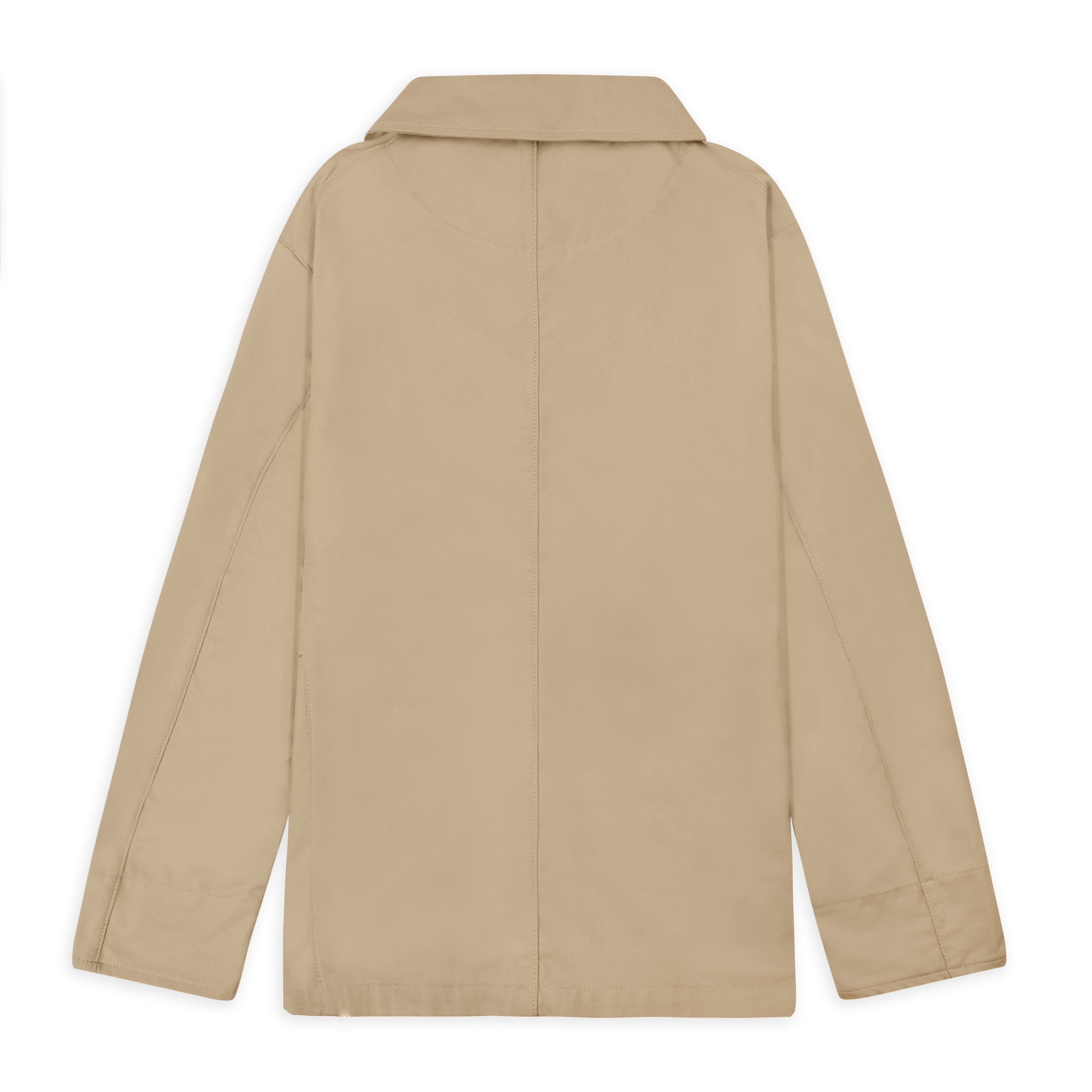 Burrows & Hare Twill Shawl Collar Jacket - Beige - Burrows and Hare