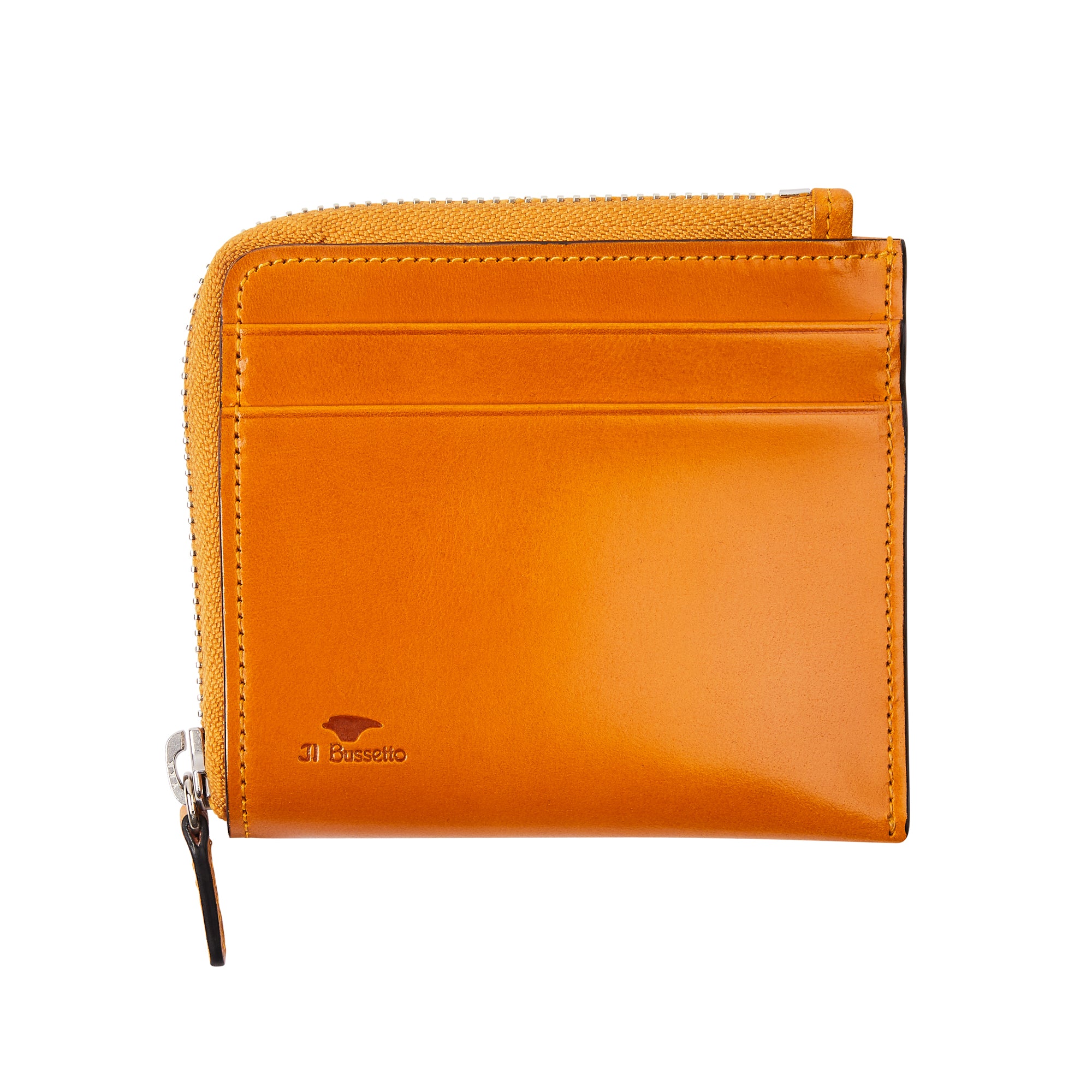 Il Bussetto Zip Around Wallet - Ochre - Burrows and Hare