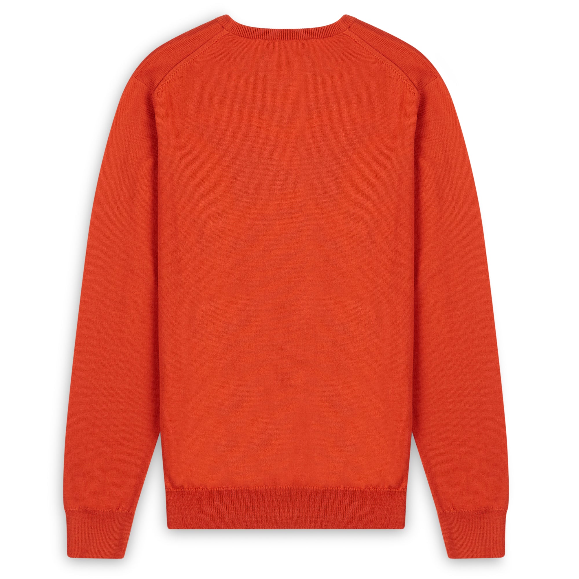 Burrows & Hare Scottish Merino Wool Crew Neck Jumper - Furnace - Burrows and Hare