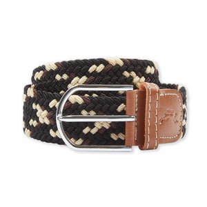 Woven Belt - Black, Brown & Ecru