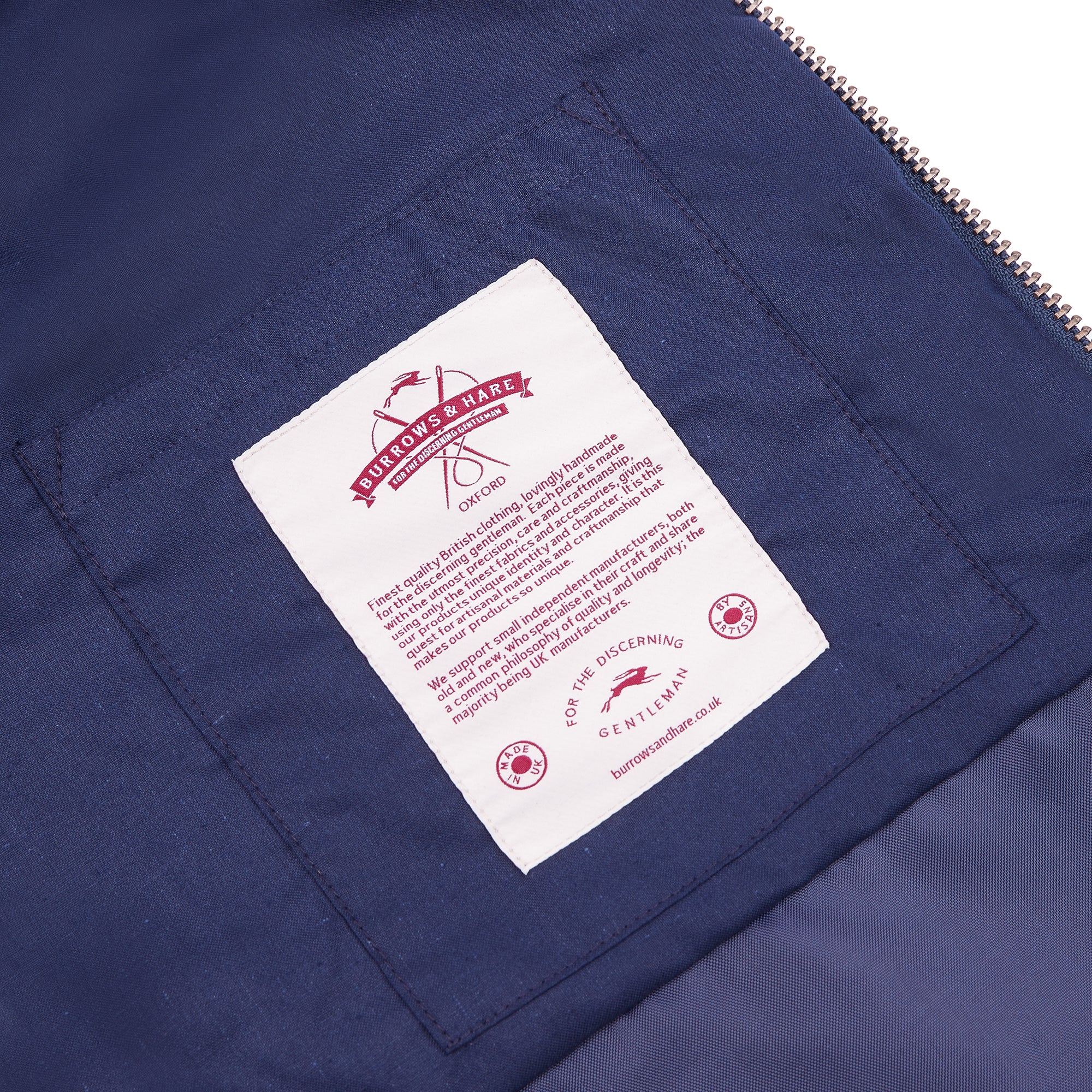 Burrows & Hare Trinity Wax Jacket - Navy - Burrows and Hare