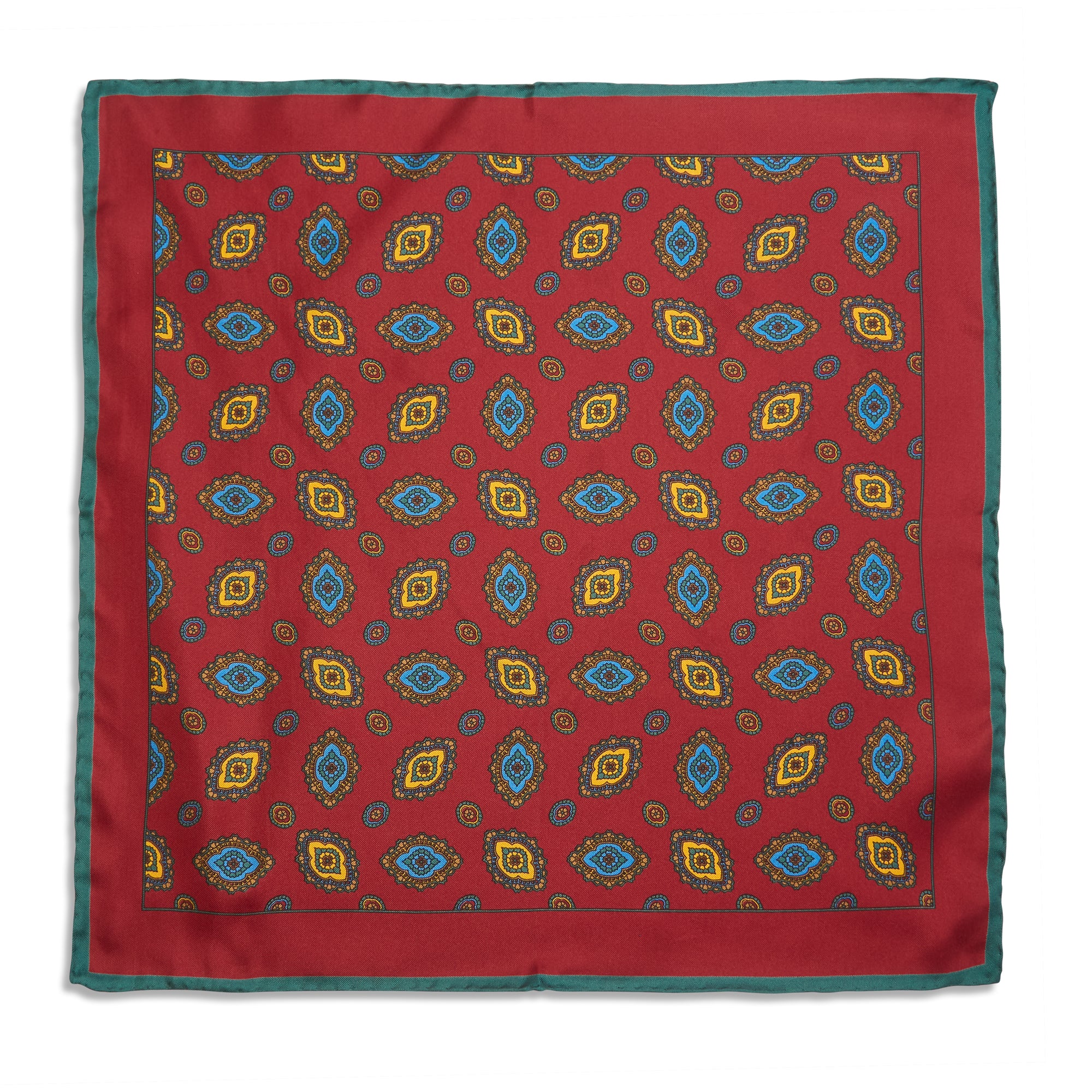 Burrows & Hare Pocket Hanky - Paisley Red - Burrows and Hare