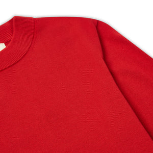 Cotton Mock Turtle Neck Red