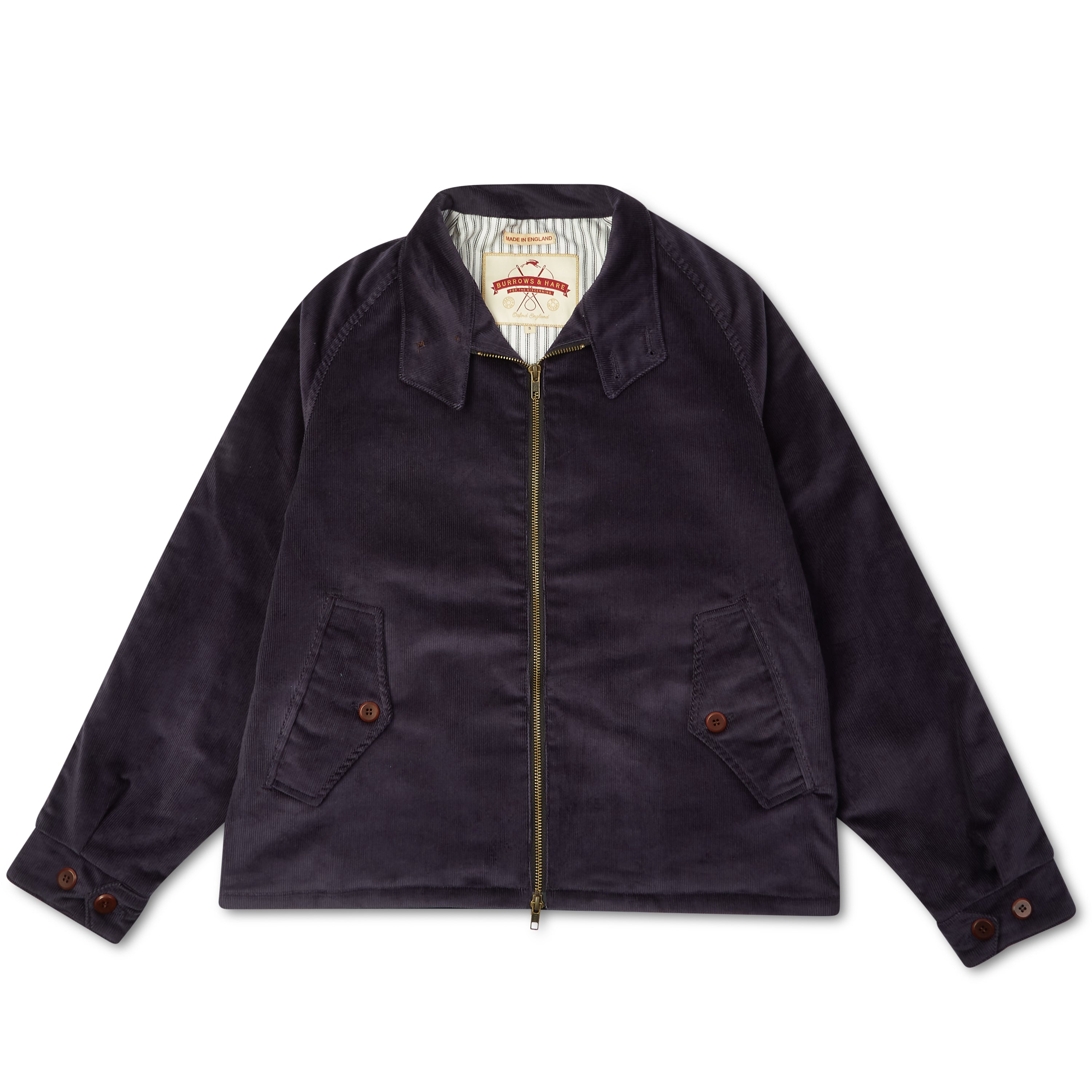 Burrows & Hare Harrington Jacket - Navy - Burrows and Hare