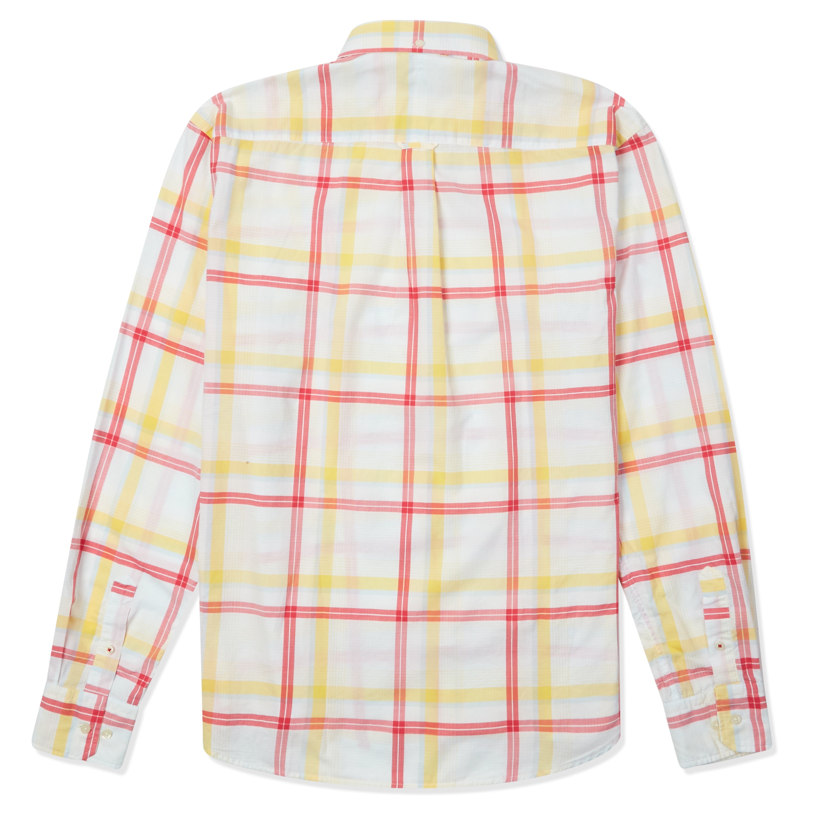 Burrows & Hare Madras Check Shirt - White - Burrows and Hare