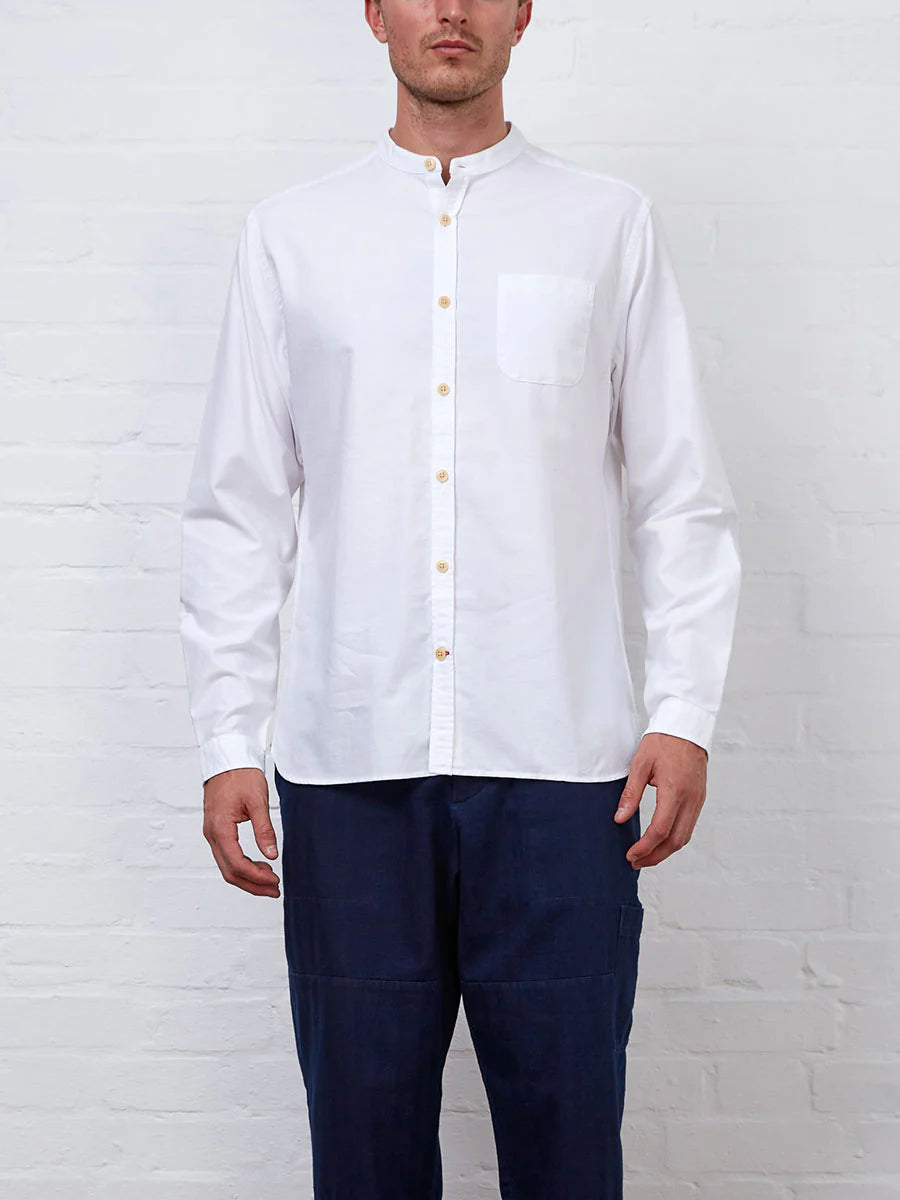 Oliver Spencer Grandad Shirt - Brecon White