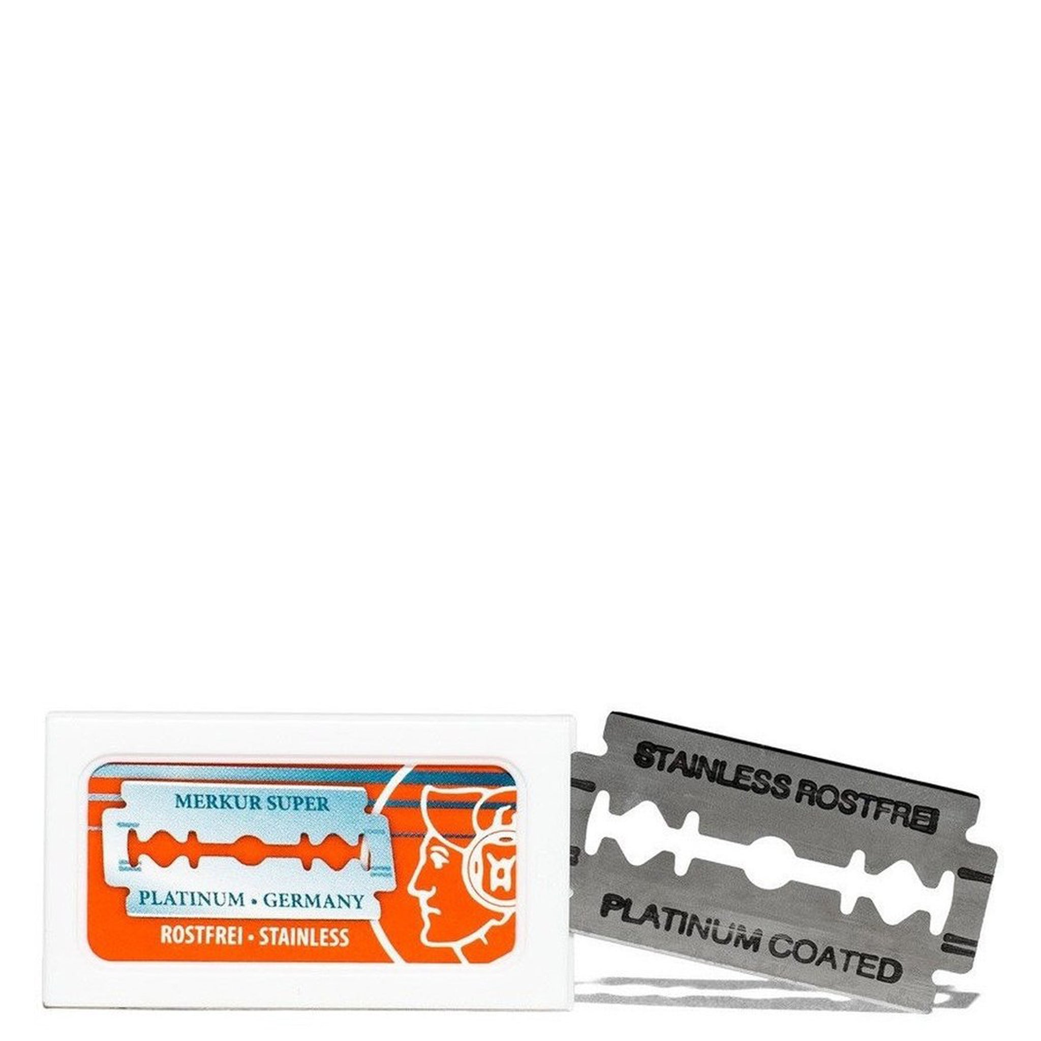 Merkur Stainless Platinum Double Edge Razor Blades - Burrows and Hare