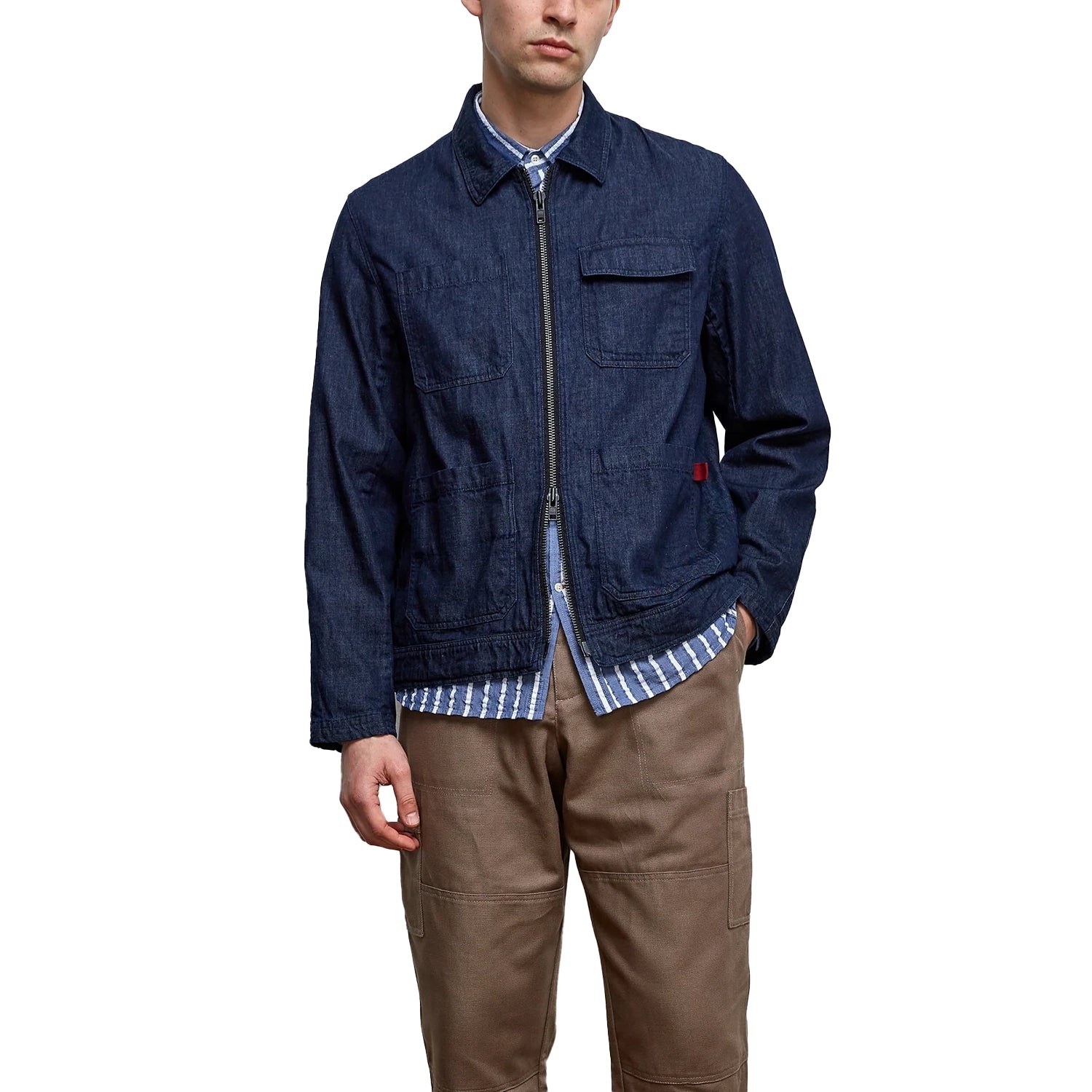 Hortus Gardening Jacket Mullins Denim - Indigo Rinse