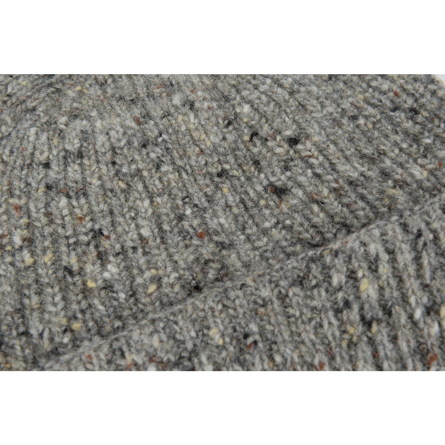 Burrows & Hare English Made Irish Donegal Merino Wool Grey Beanie Hat - Burrows and Hare