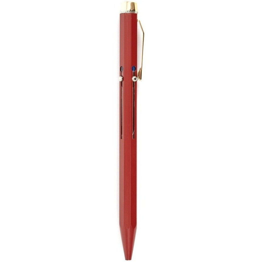 Hightide Japanese Metal 4 Colour Changing Pen - Red - Burrows and Hare