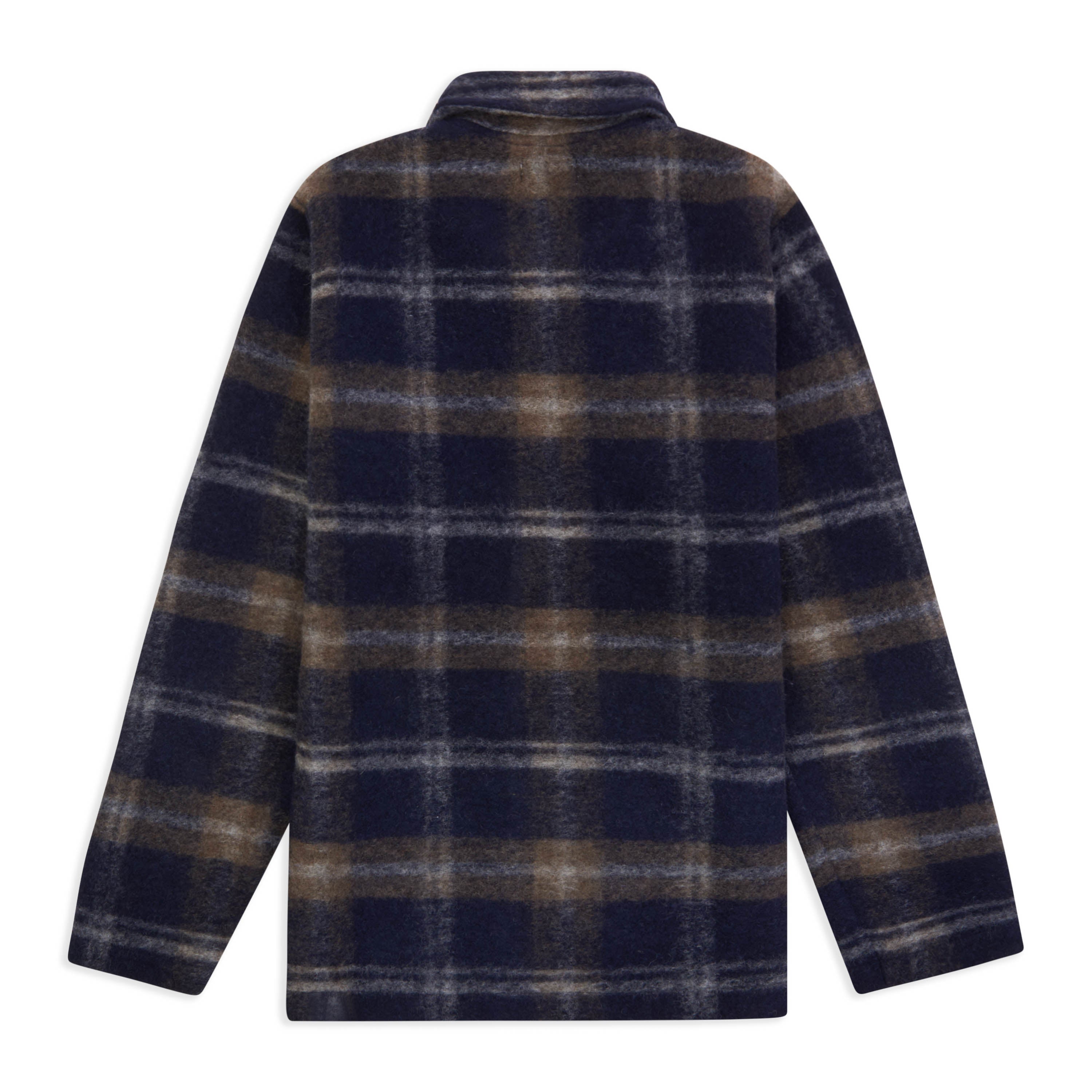 Hartford Chore Jacket - Navy Tartan - Burrows and Hare