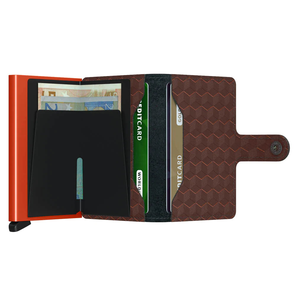 Secrid RFID Miniwallet - Optical Brown / Orange