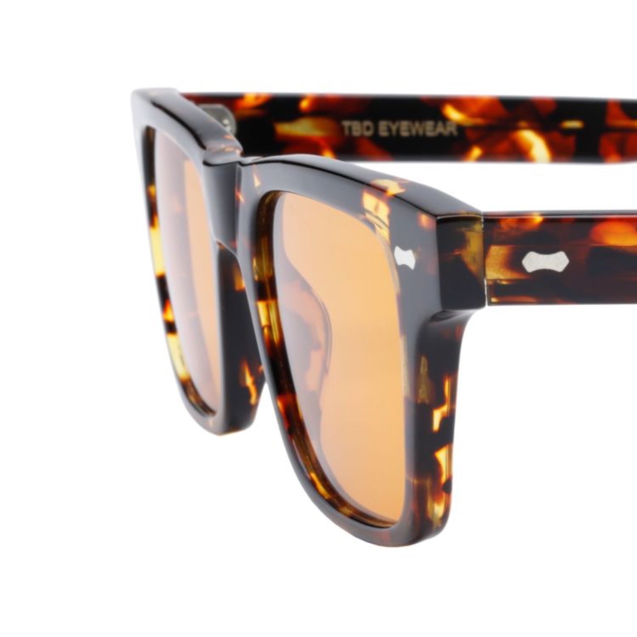 TBD Eyewear Denim Sunglasses - Dark Havana/Orange - Burrows and Hare