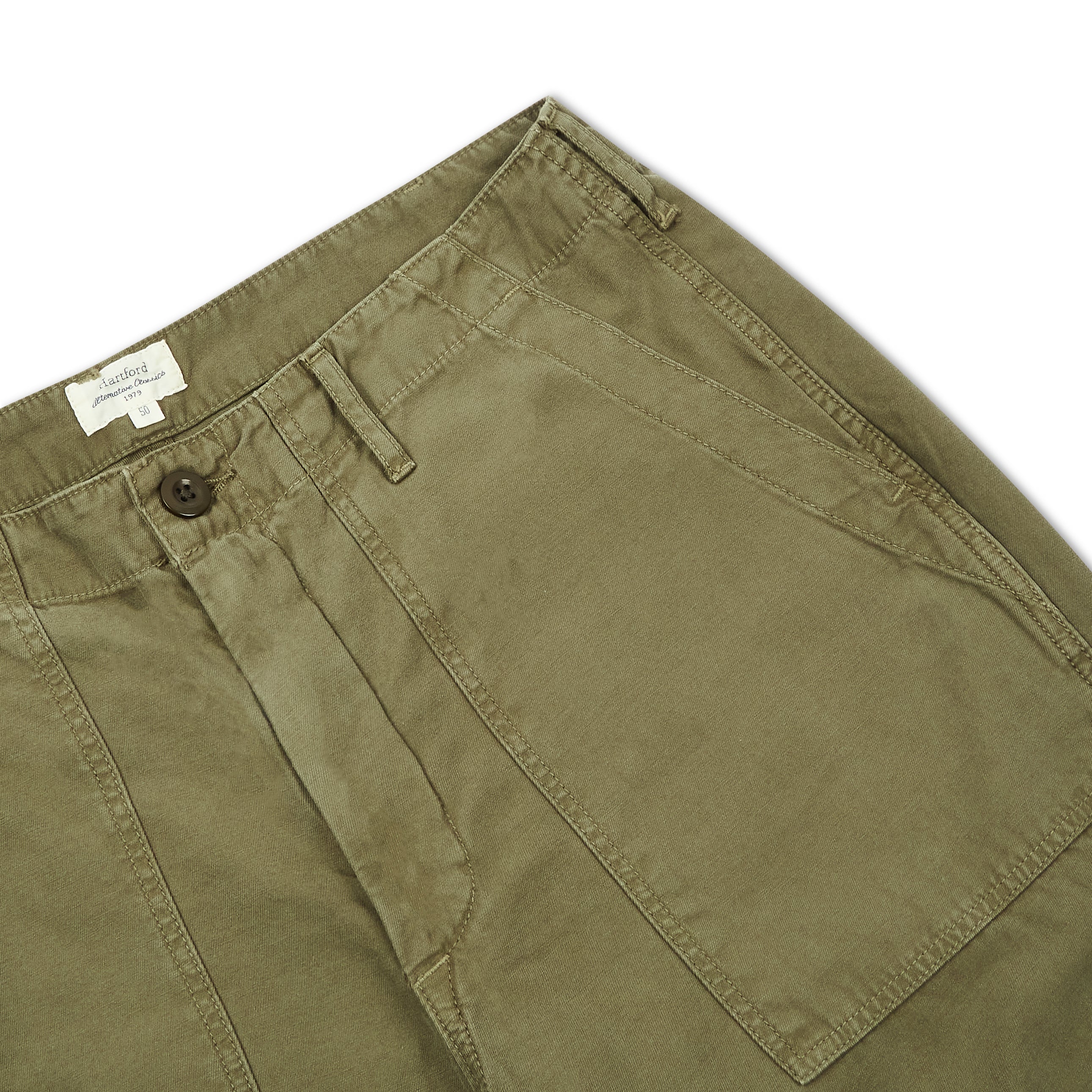 Hartford Fatigue Pant - Army - Burrows and Hare